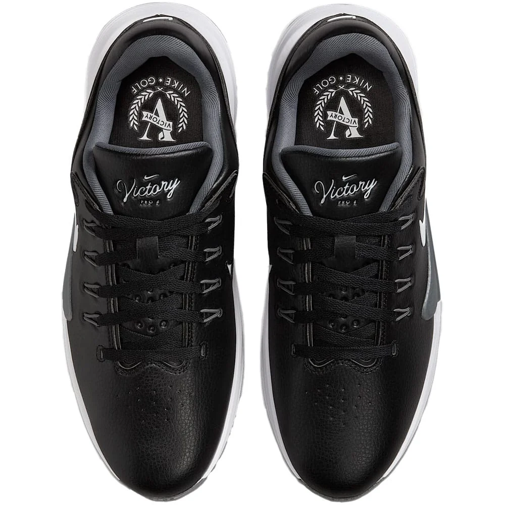 Nike Victory Pro 4 Spiked Waterproof Shoes - Black/White-Iron Grey - Image 3