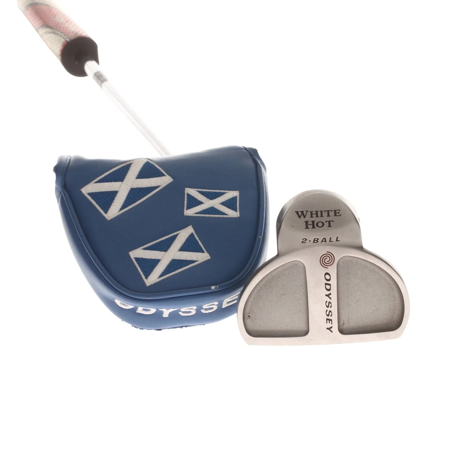 Odyssey White Hot 2-Ball Mens Right Hand Putter 35" Mallet - SuperStroke Fatso 5.0