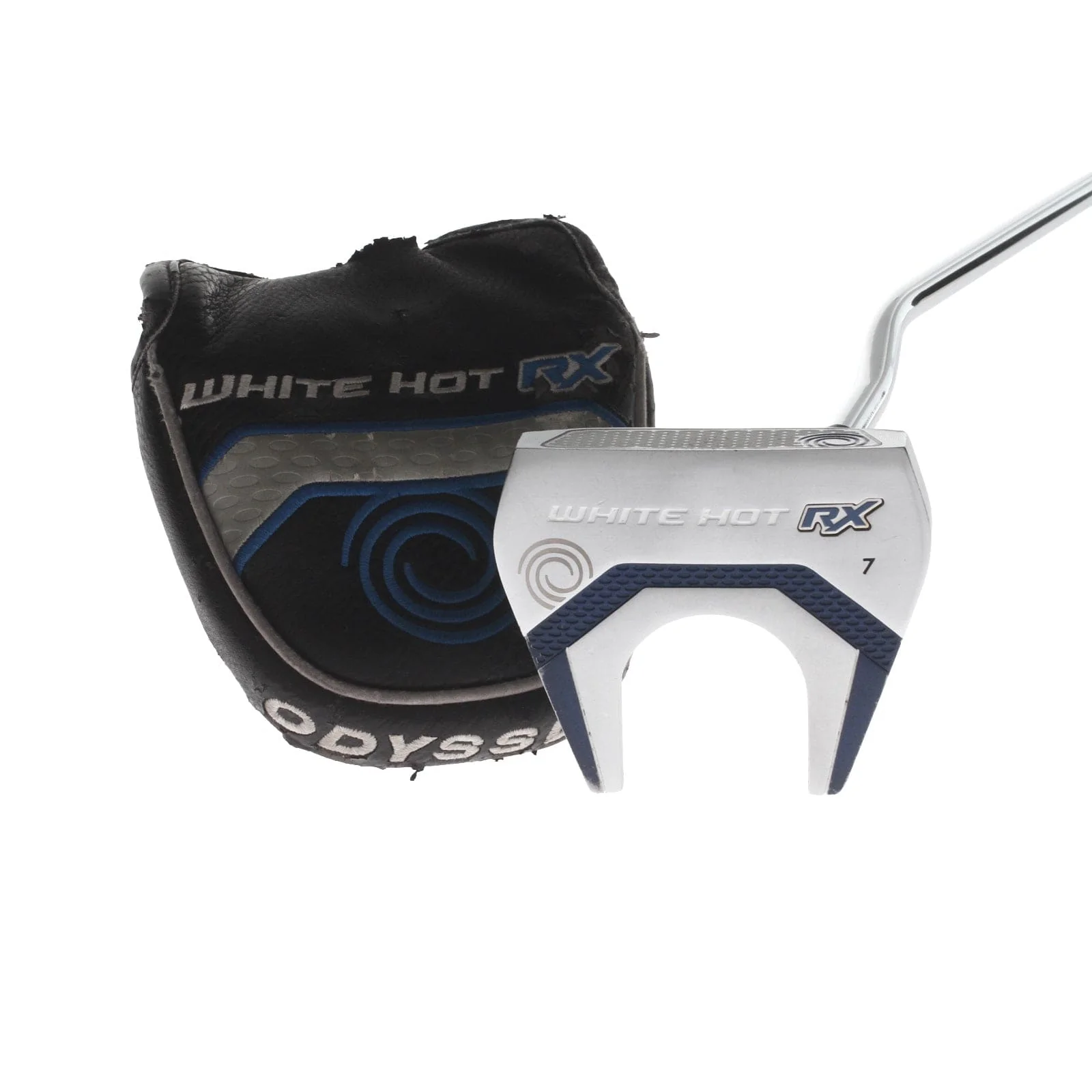 Odyssey White Hot RX 7 Mens Right Hand Putter 33" Mallet - Golf Pride Reverse Taper