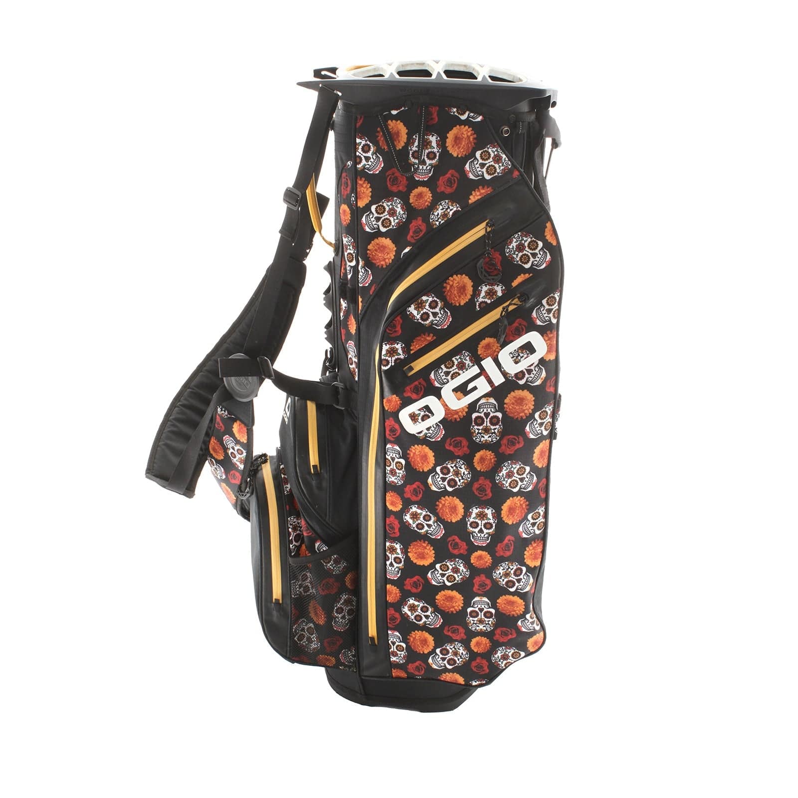 OGIO All Elements Sugar Skulls Stand Bag - Black/Sugar Skulls - Image 2