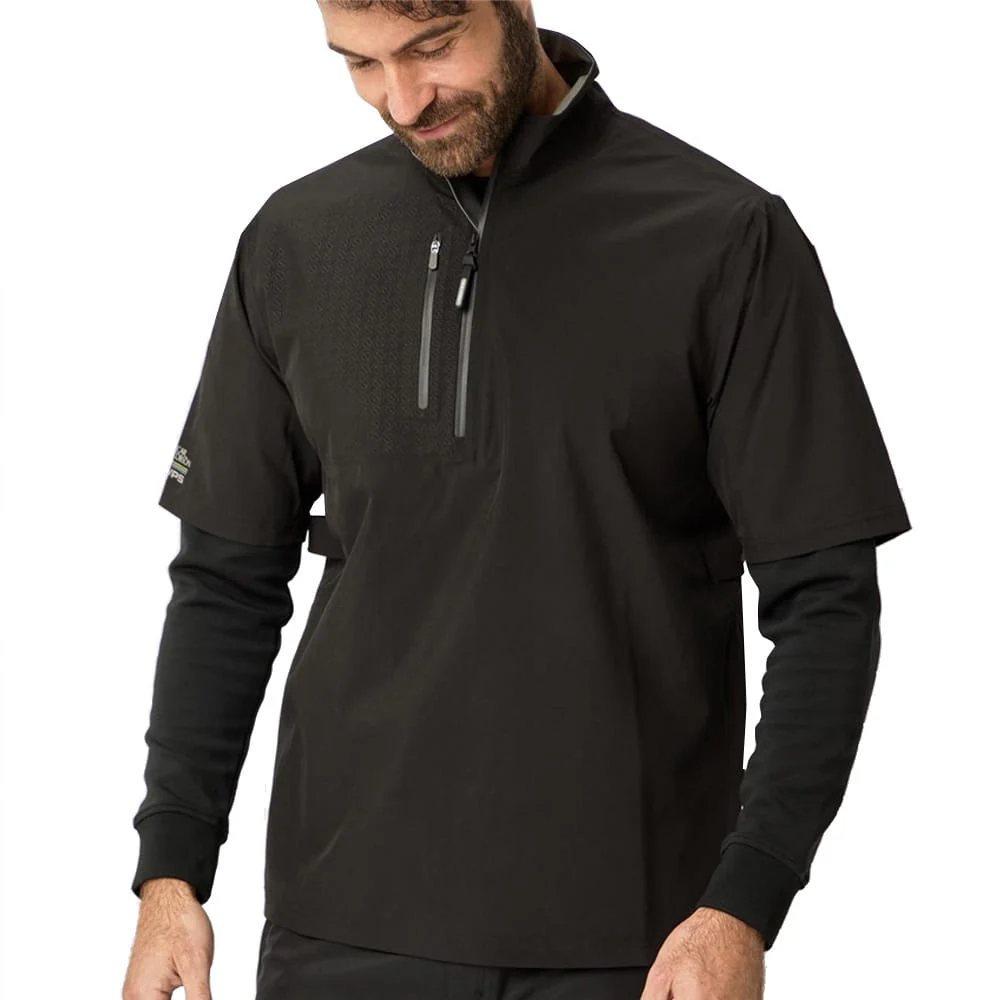 Oscar Jacobson Arlington Short Sleeved Waterproof Top - Black/Pewter