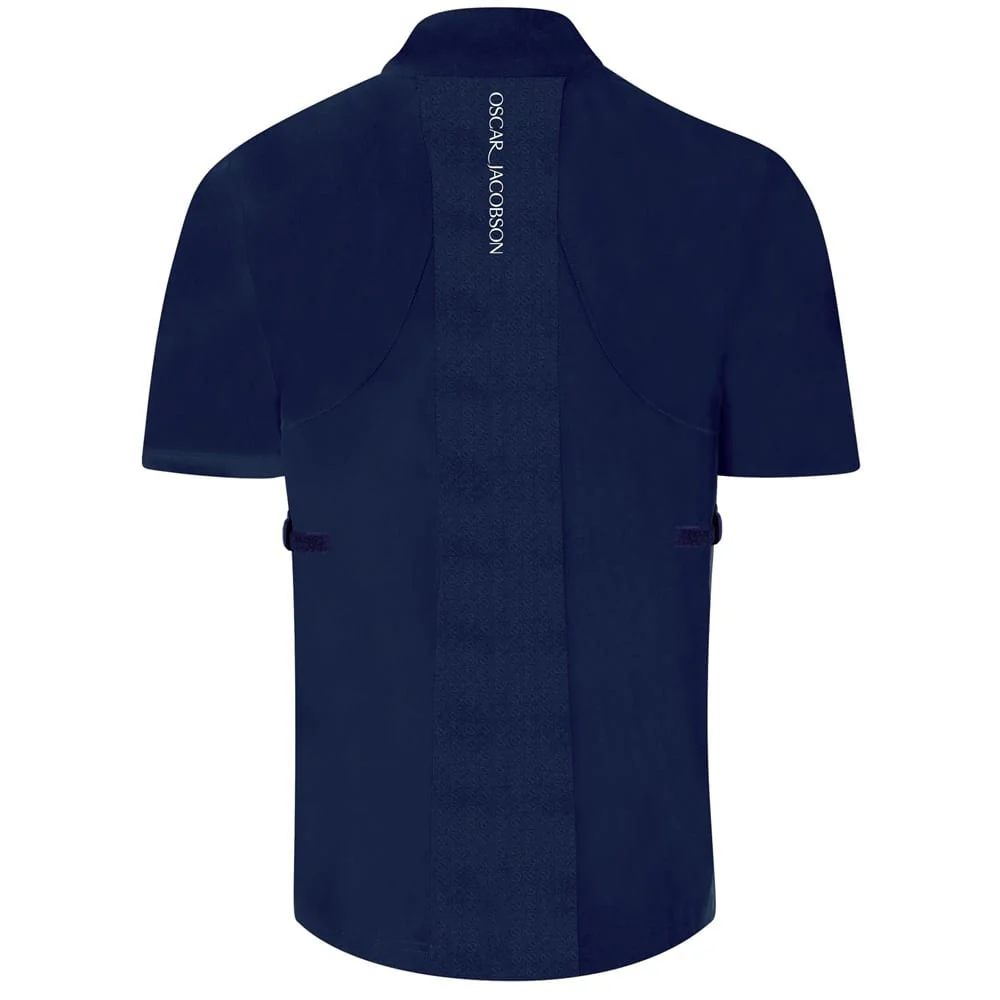 Oscar Jacobson Arlington Short Sleeved Waterproof Top - Navy/Pewter - Image 2