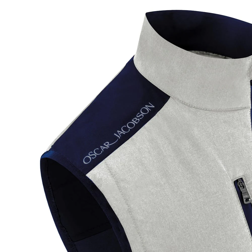 Oscar Jacobson Baynes Padded Gilet - Aluminium - Image 5