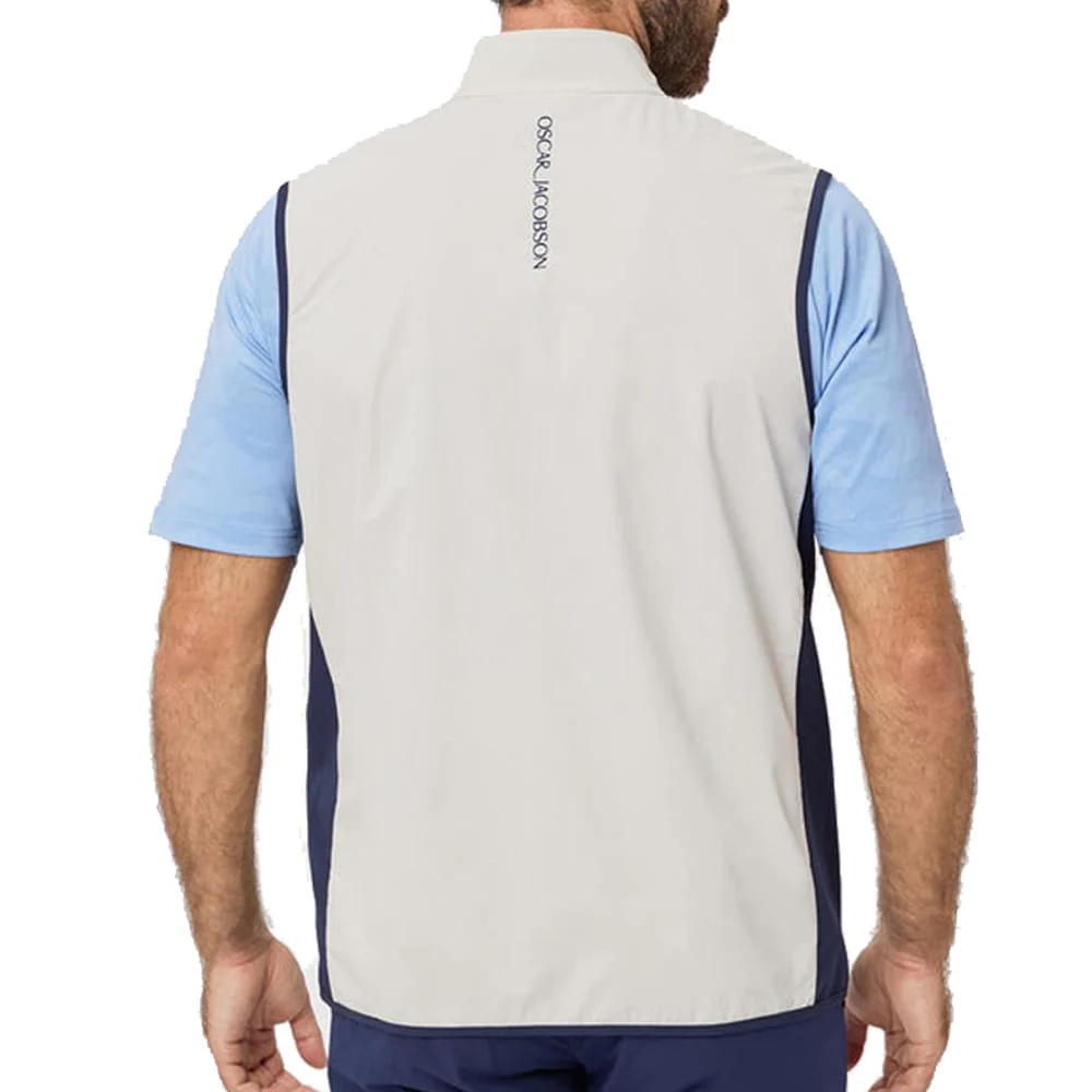 Oscar Jacobson Beatty Lightweight Gilet - Aluminium - Image 2