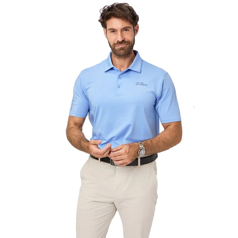 Oscar Jacobson Bullock Tour Polo Shirt - Dodger Blue - Image 3