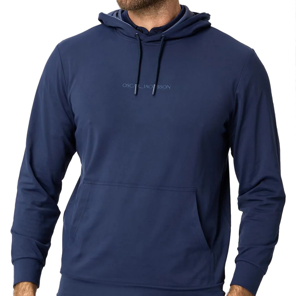 Oscar Jacobson Denbigh Hoodie - Navy - Image 3