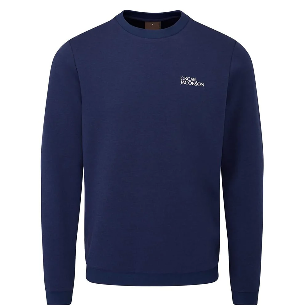 Oscar Jacobson Johnstone Tour Crew Pullover - Navy