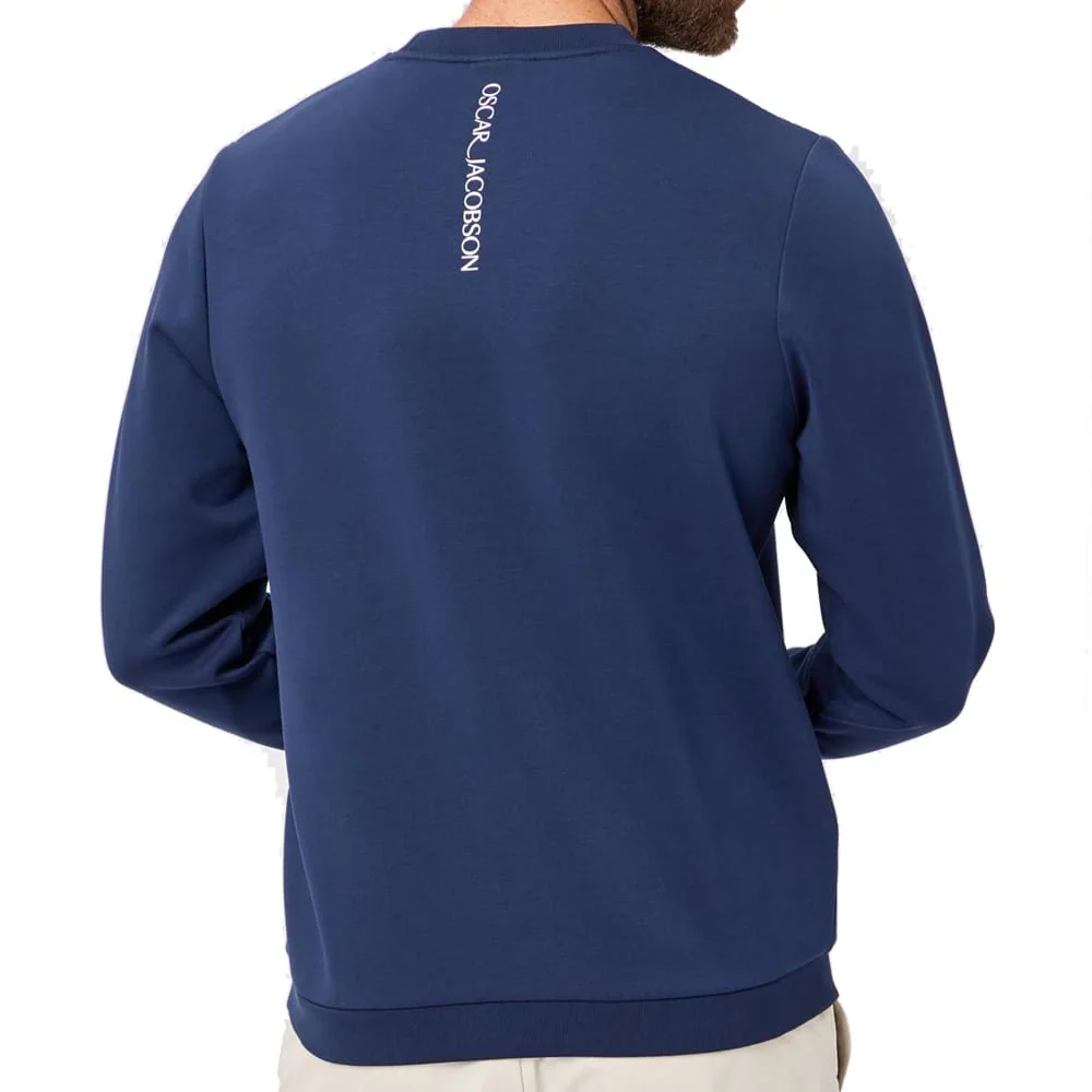 Oscar Jacobson Johnstone Tour Crew Pullover - Navy - Image 4