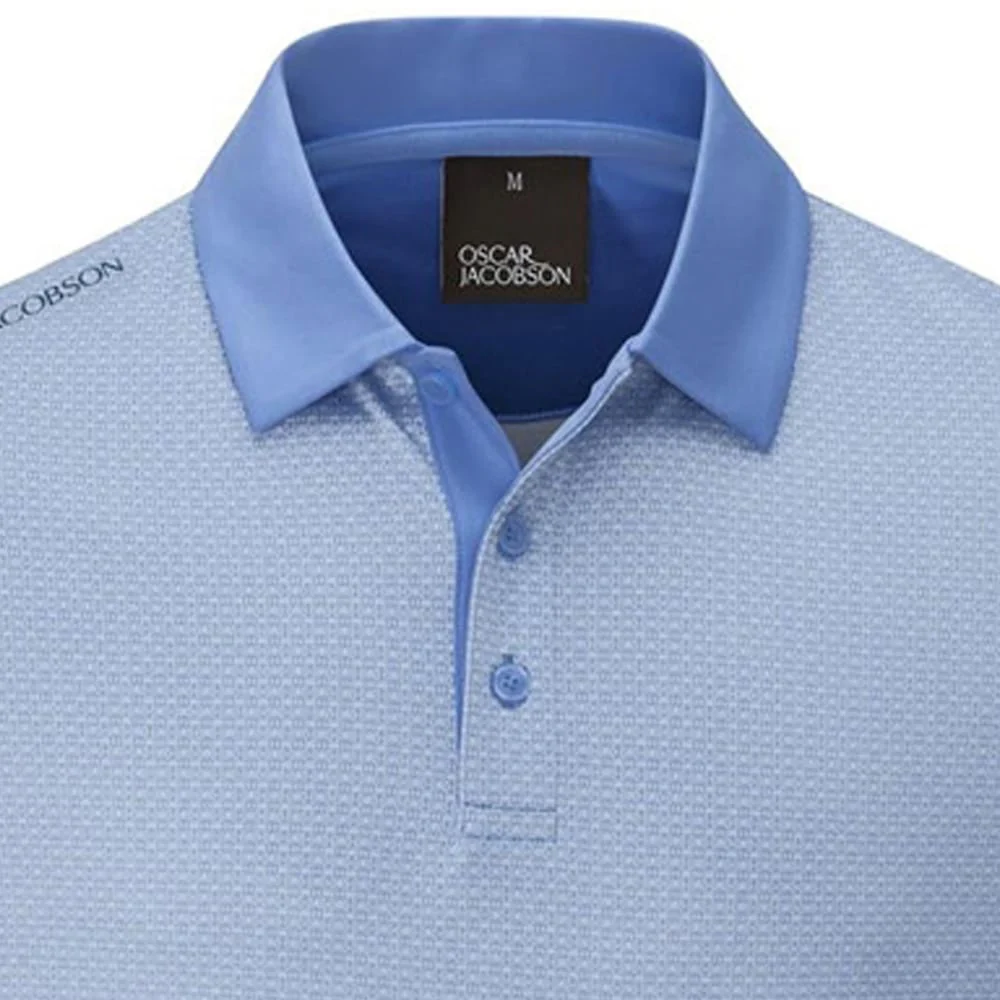 Oscar Jacobson Regent Polo Shirt - Dodger Blue - Image 2