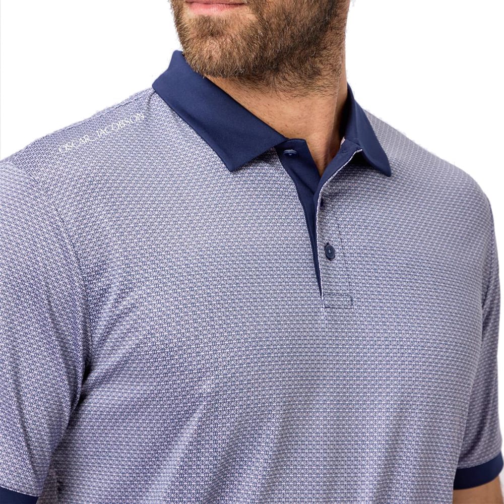 Oscar Jacobson Regent Polo Shirt - Navy - Image 5