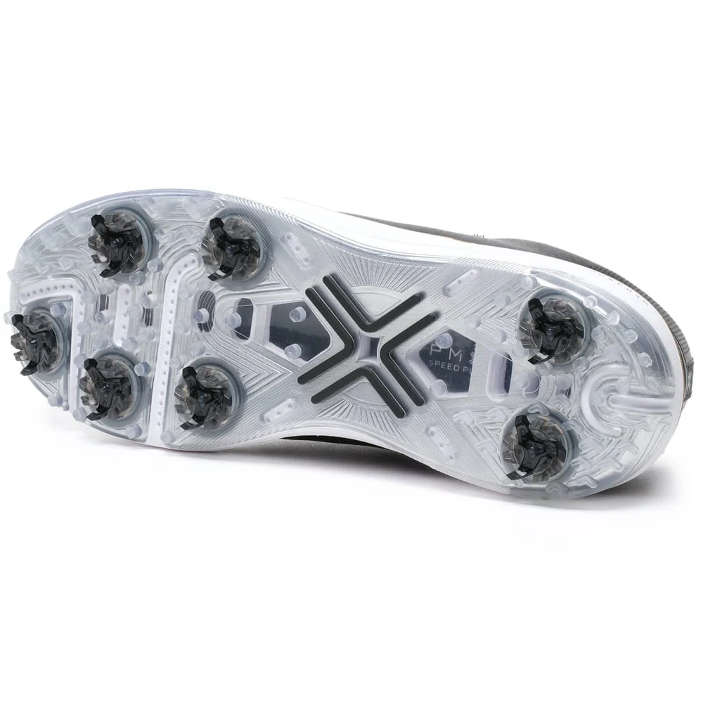 PAYNTR Reserve Classic Tour Waterproof Spiked Shoes - Black/White/Tan - Image 3