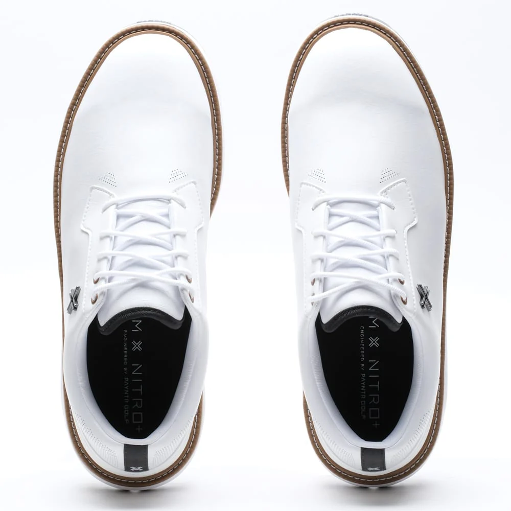 PAYNTR Reserve Classic Tour Waterproof Spiked Shoes - White/Black/Tan - Image 8