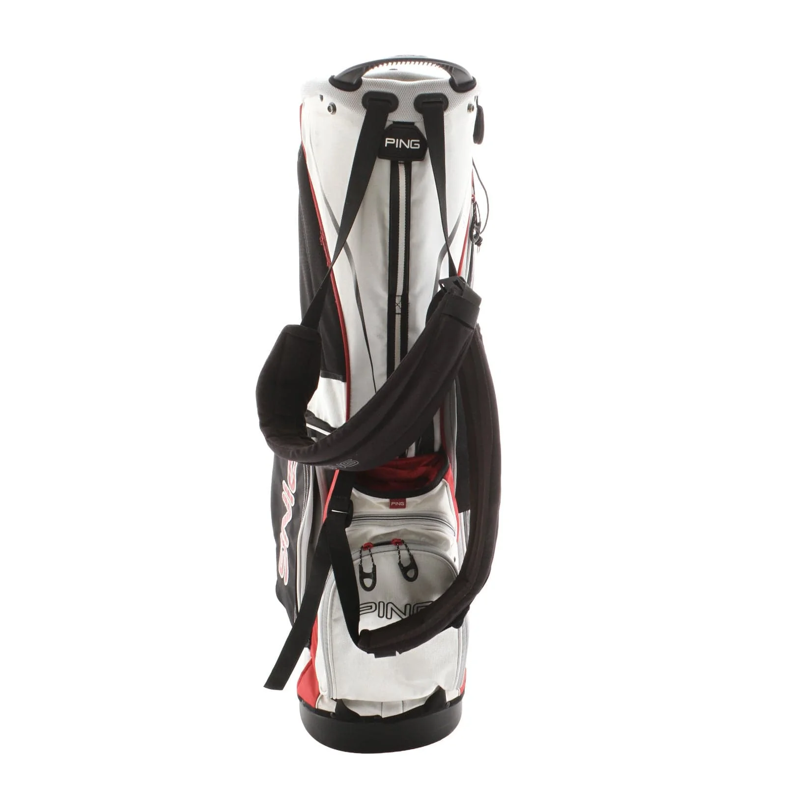 Ping 4 Series Stand Bag - White/Black/Red - Image 5
