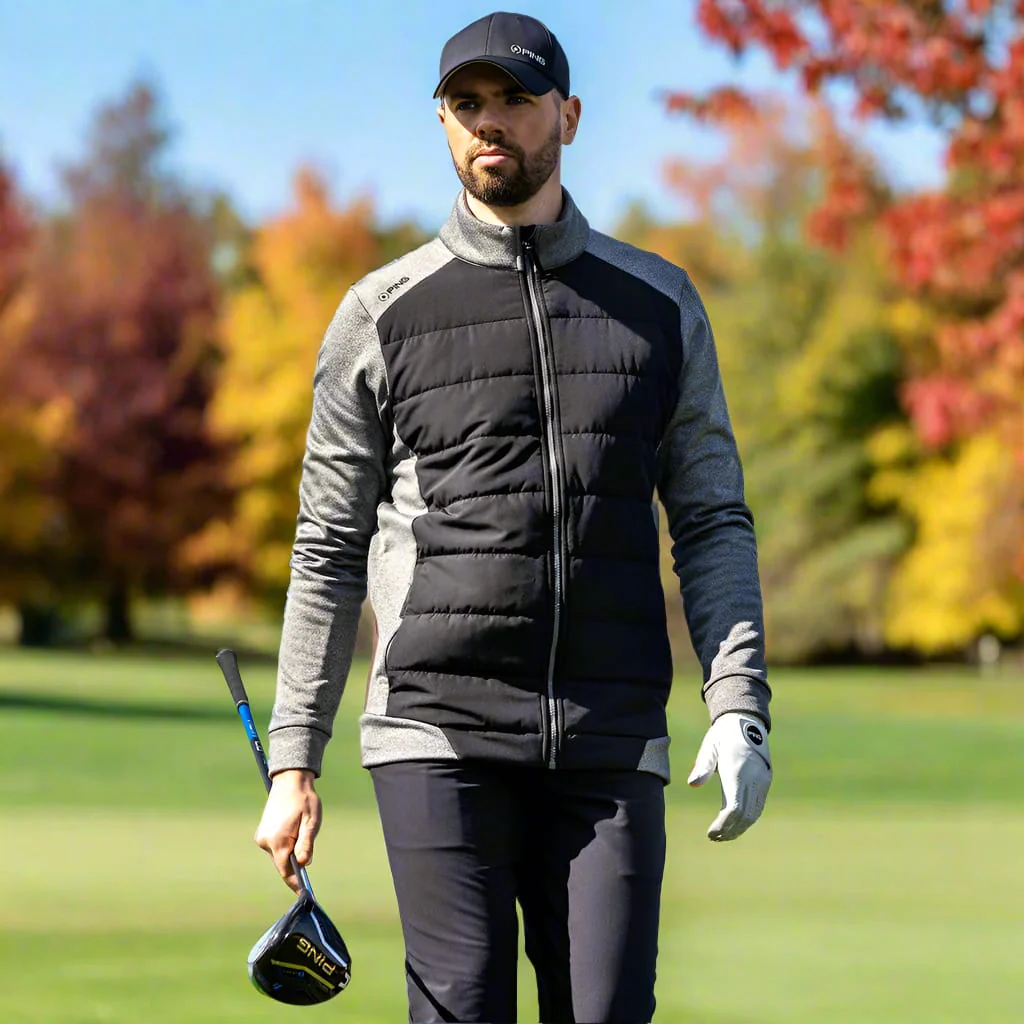 Ping Aiden Jacket - Asphalt Marl/Black - Image 4