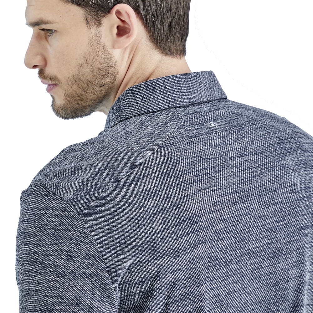 Ping Creek Polo Shirt - Navy Melange - Image 6
