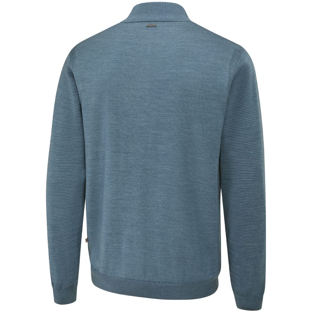 Ping Croy 1/2 Zip Pullover - Blue Fusion Marl - Image 2