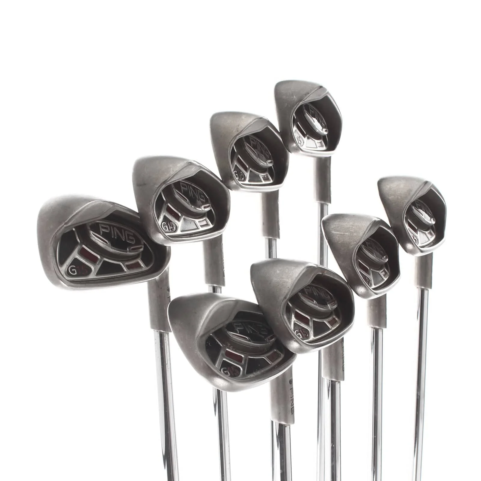 Ping G-15 Steel Mens Right Hand Irons 4-SW Black Dot Regular - Ping Steel - Image 2