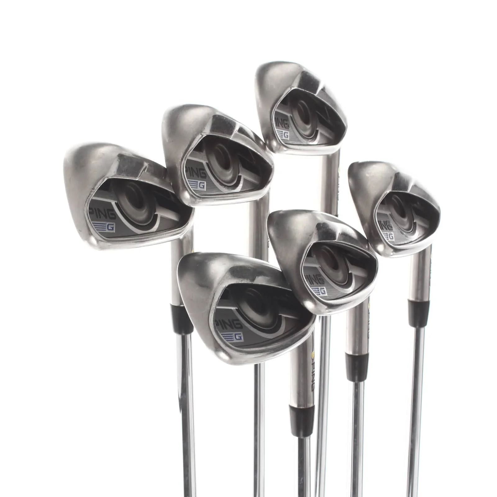 Ping G Series Steel Mens Right Hand Irons 5-PW Yellow Dot 1.5* Upright Extra Stiff - Project X Rifle 6.5 - Image 2
