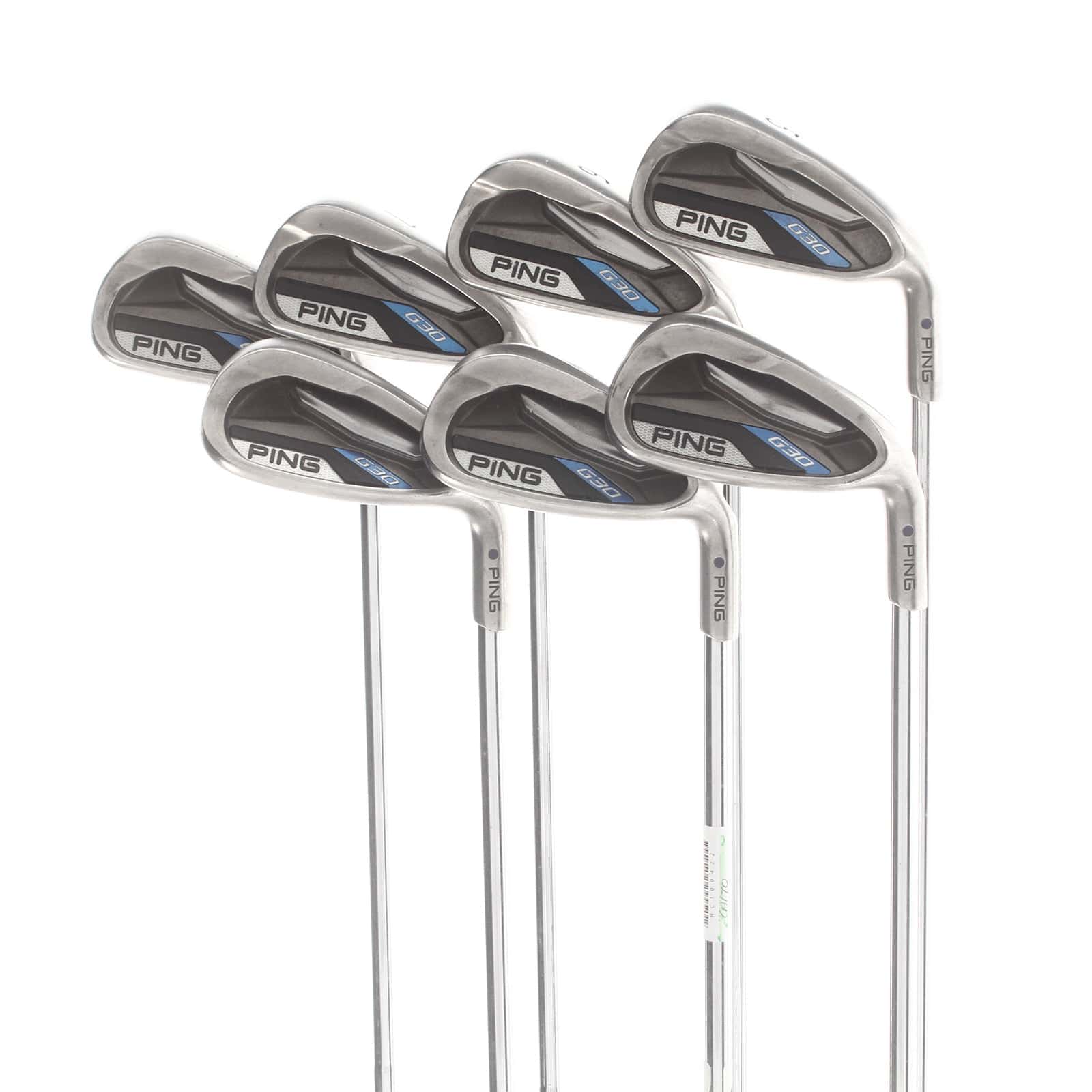 Ping G30 Steel Mens Right Hand Irons 5-UW Blue Dot 0.75* Upright Soft Regular - Ping CFS Distance