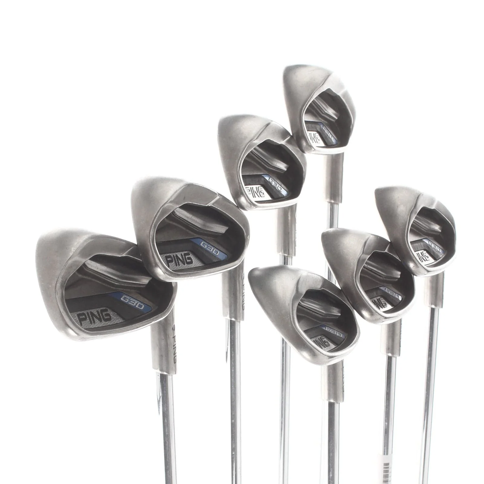 Ping G30 Steel Mens Right Hand Irons 5-UW Blue Dot 0.75* Upright Soft Regular - Ping CFS Distance - Image 2