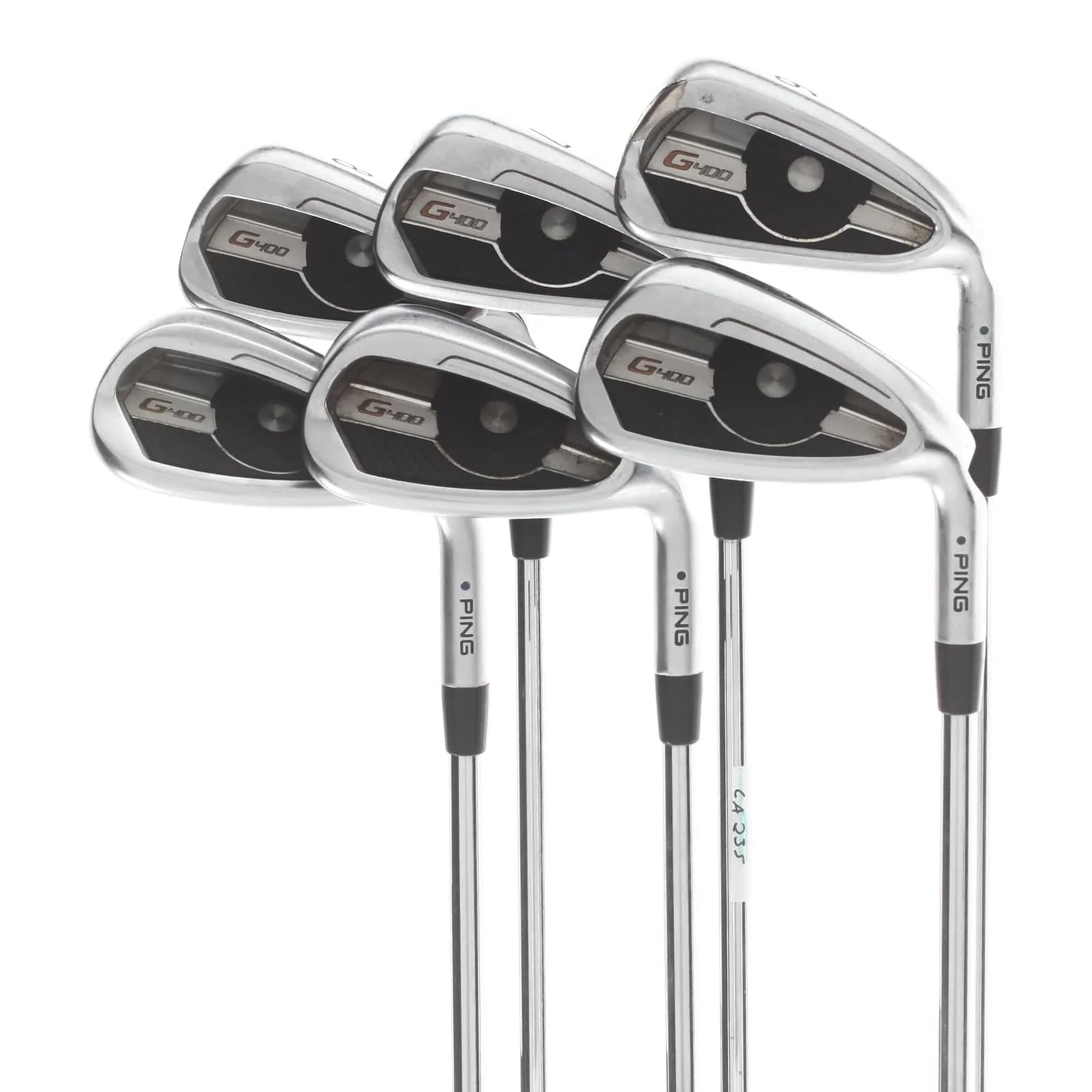 Ping G400 Steel Mens Right Hand Irons 6-SW Blue Dot 1* Upright Regular - Ping AWT 2.0