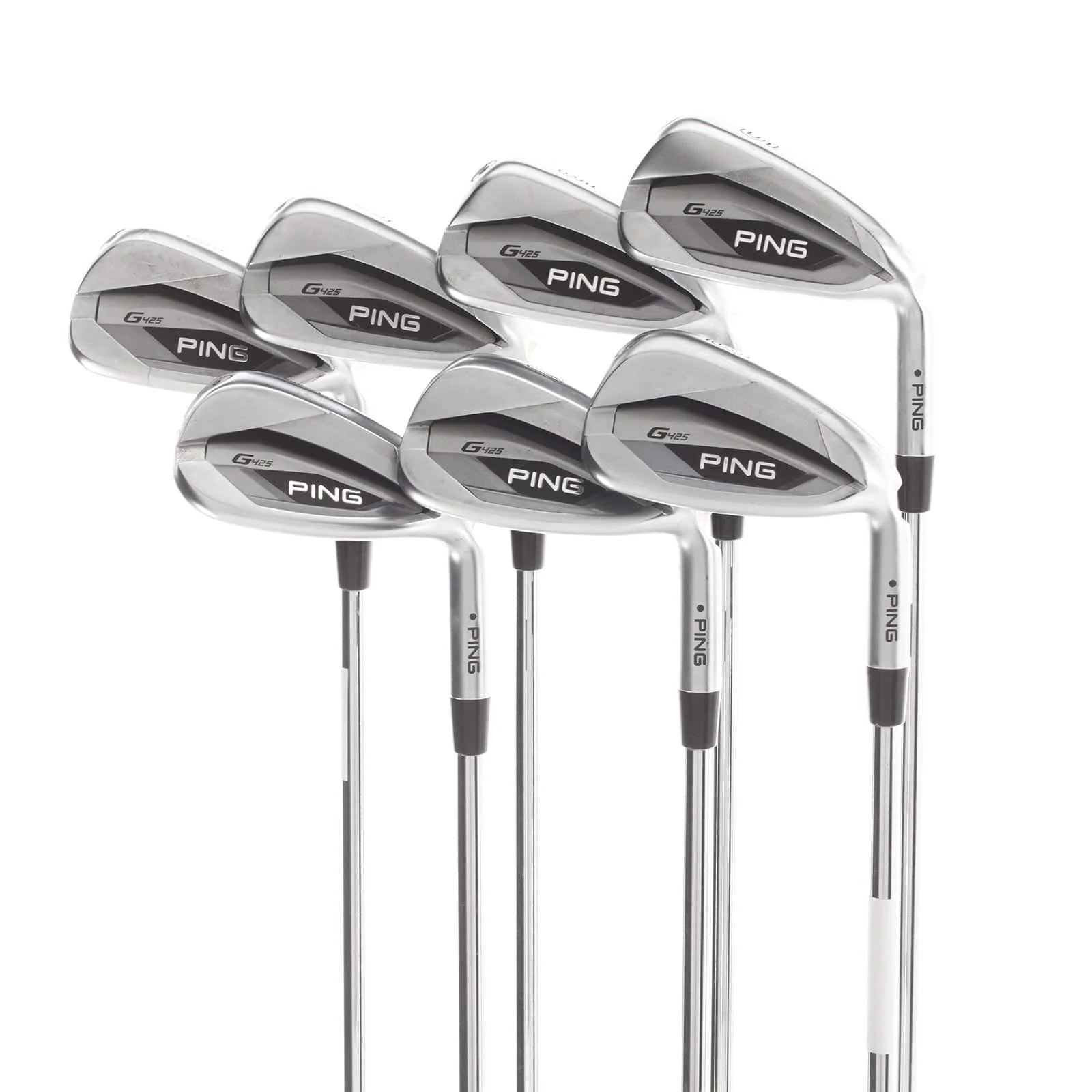 Ping G425 Steel Mens Right Hand Irons 5-SW Black Dot Regular - Ping AWT 2.0