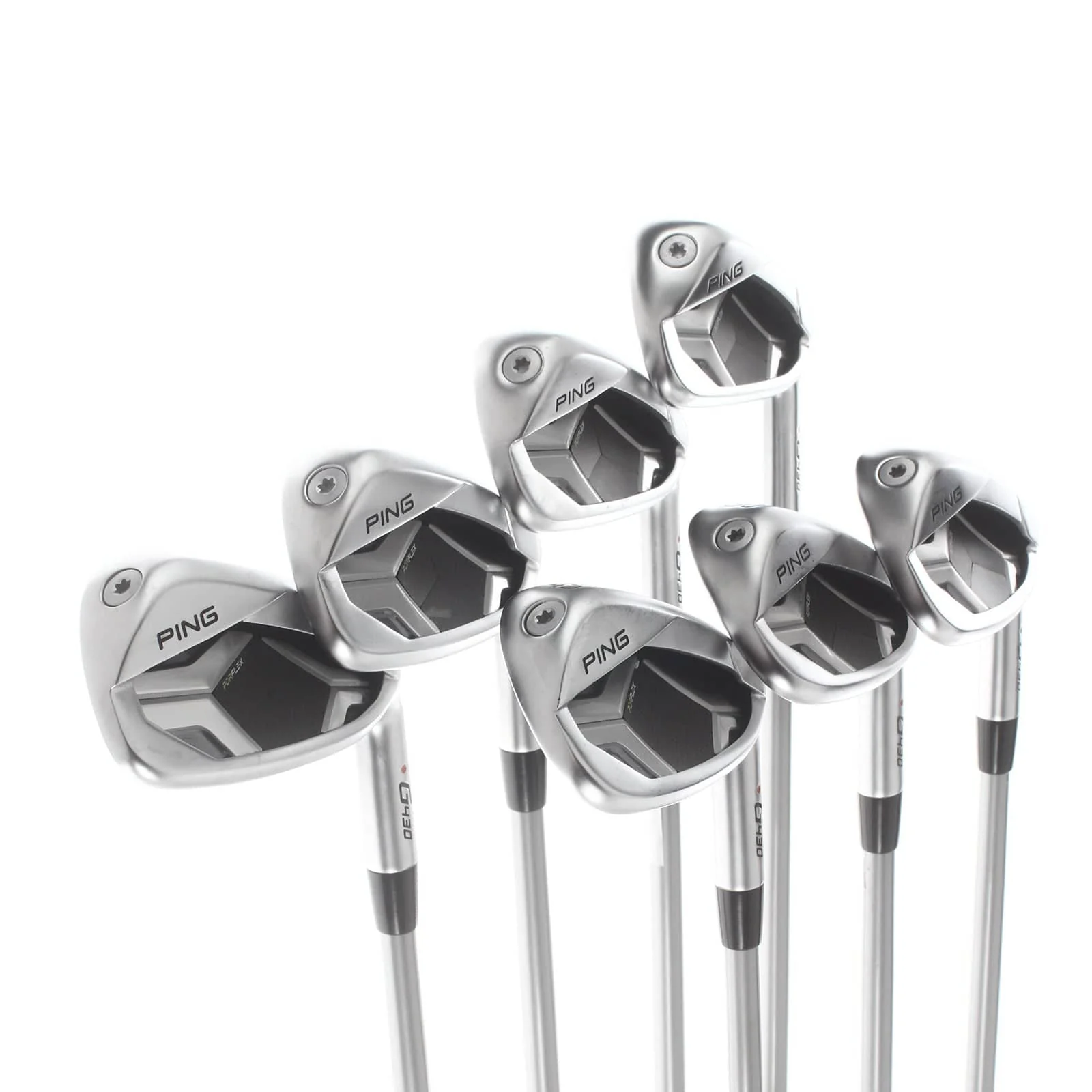 Ping G430 Graphite Mens Right Hand Irons 6-GW+SW Orange Dot 2* Flat Senior - Alta Quick 45g - Image 2