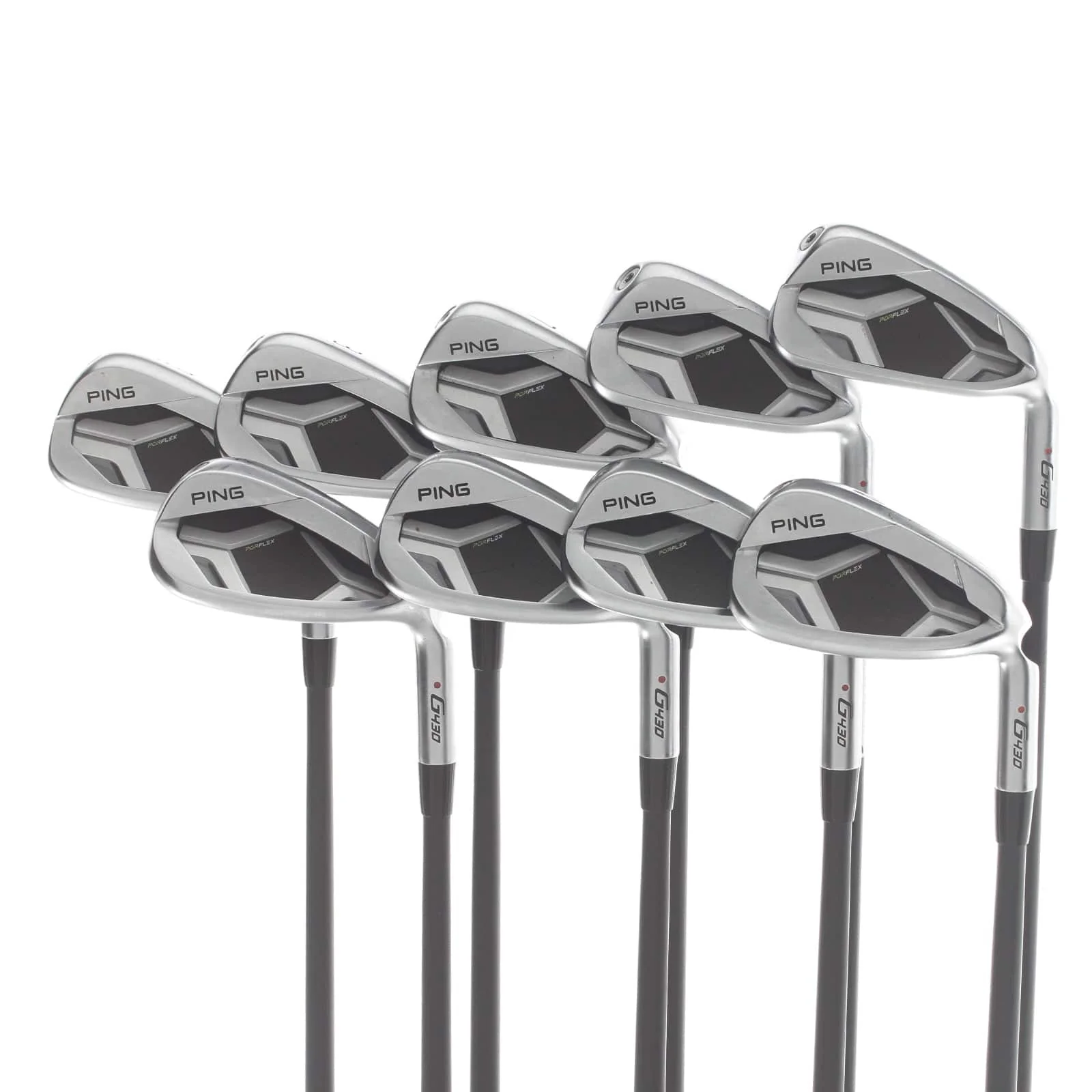 Ping G430 Graphite Mens Right Hand Red Dot 5-PW-GW-SW 1* Flat Stiff - Alta CB Awt