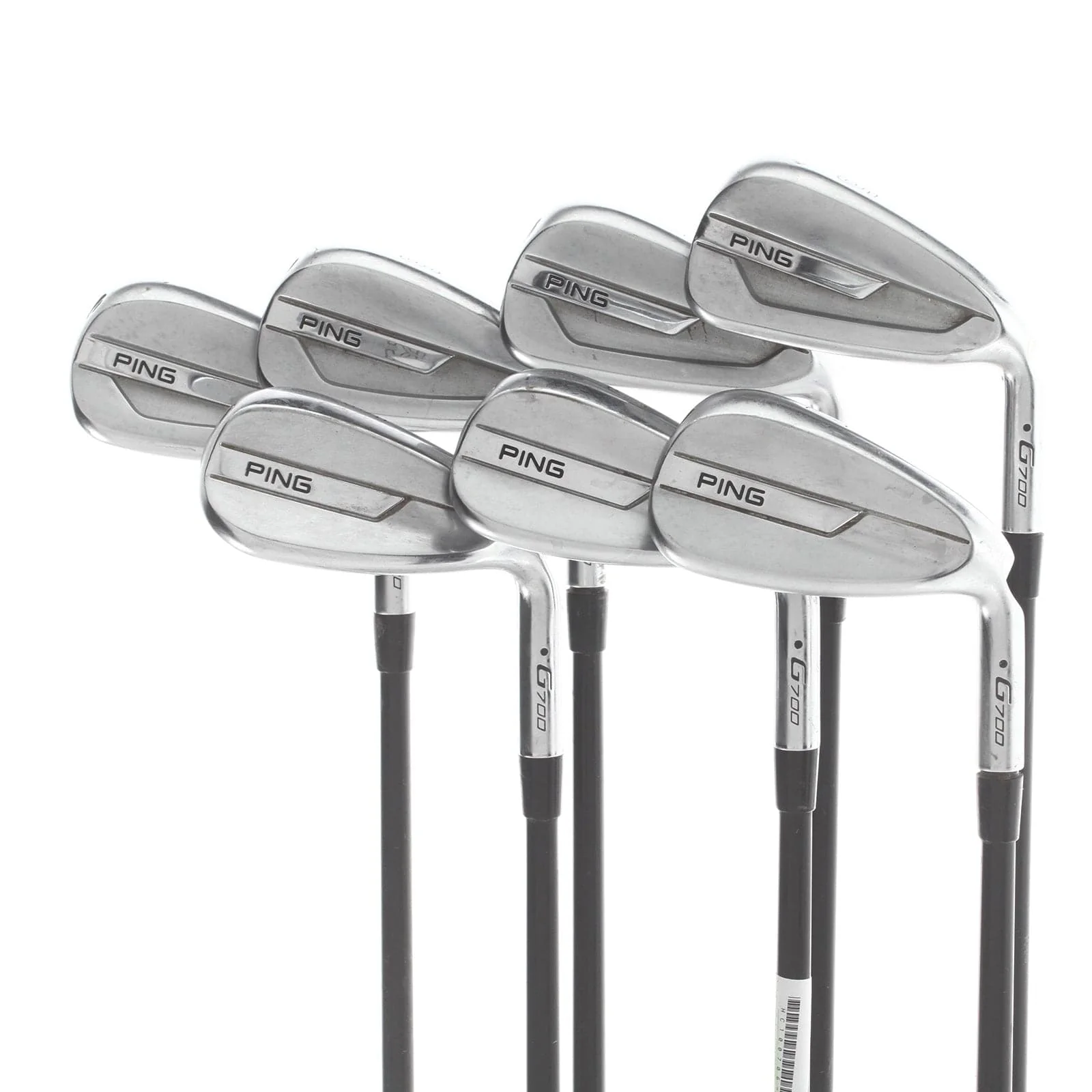 Ping G700 Graphite Mens Right Hand Irons 6-SW+UW Black Dot Senior - Alta CB