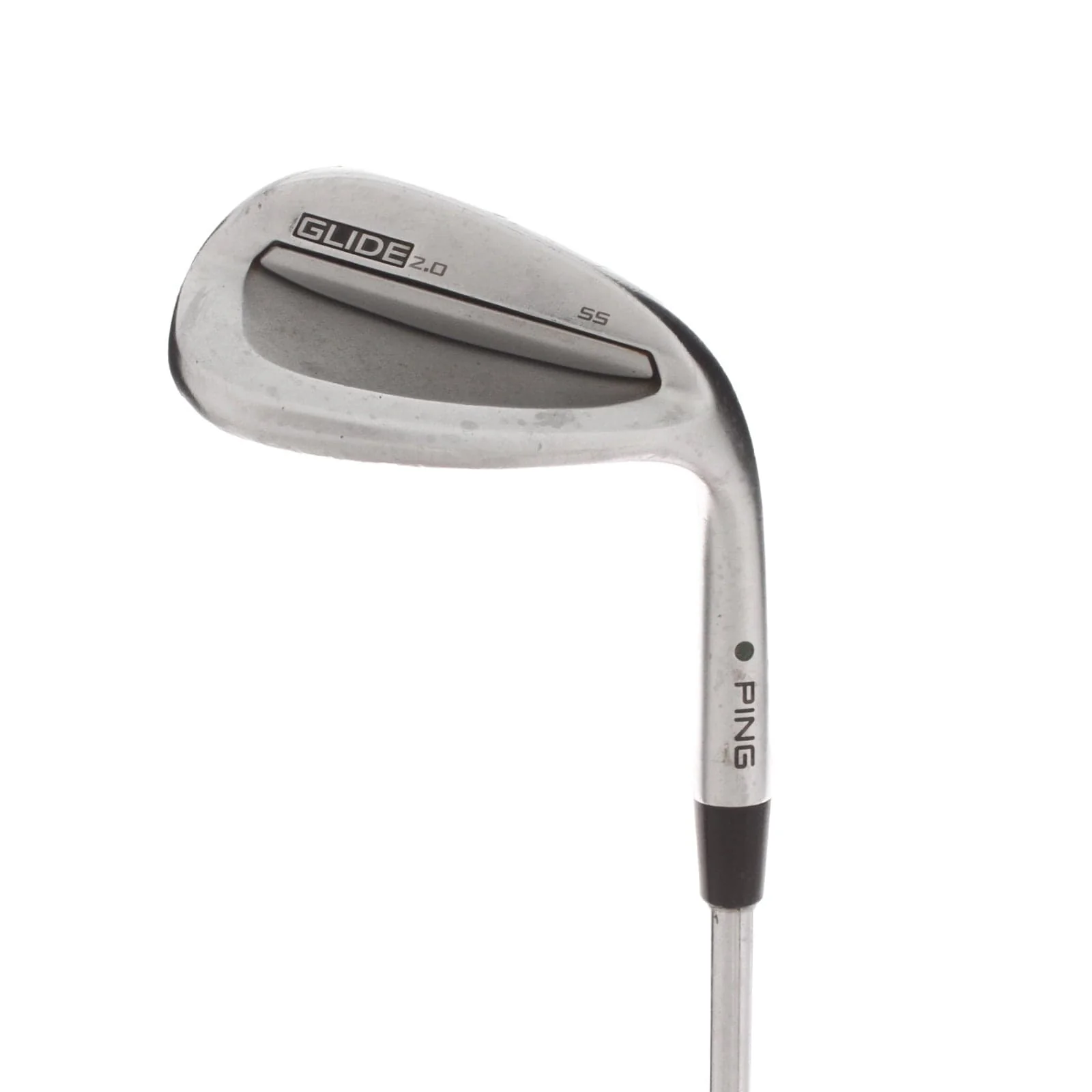 Ping Glide 2.0 Steel Mens Right Hand Gap Wedge Green Dot 52* 2* Upright 12 Bounce SS Grind Regular - Ping AWT 2.0