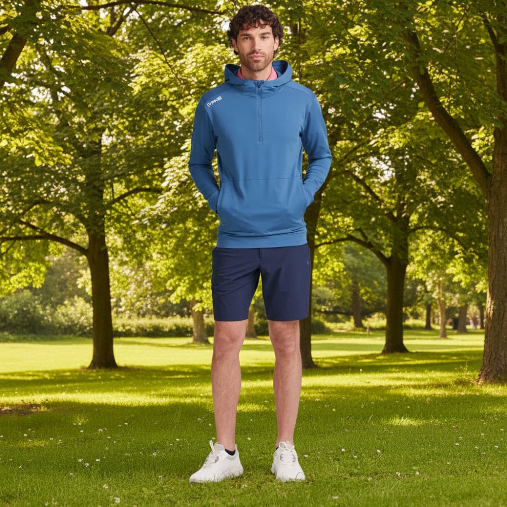 Ping Haldon 1/4 Zip Hoodie - Navy - Image 4