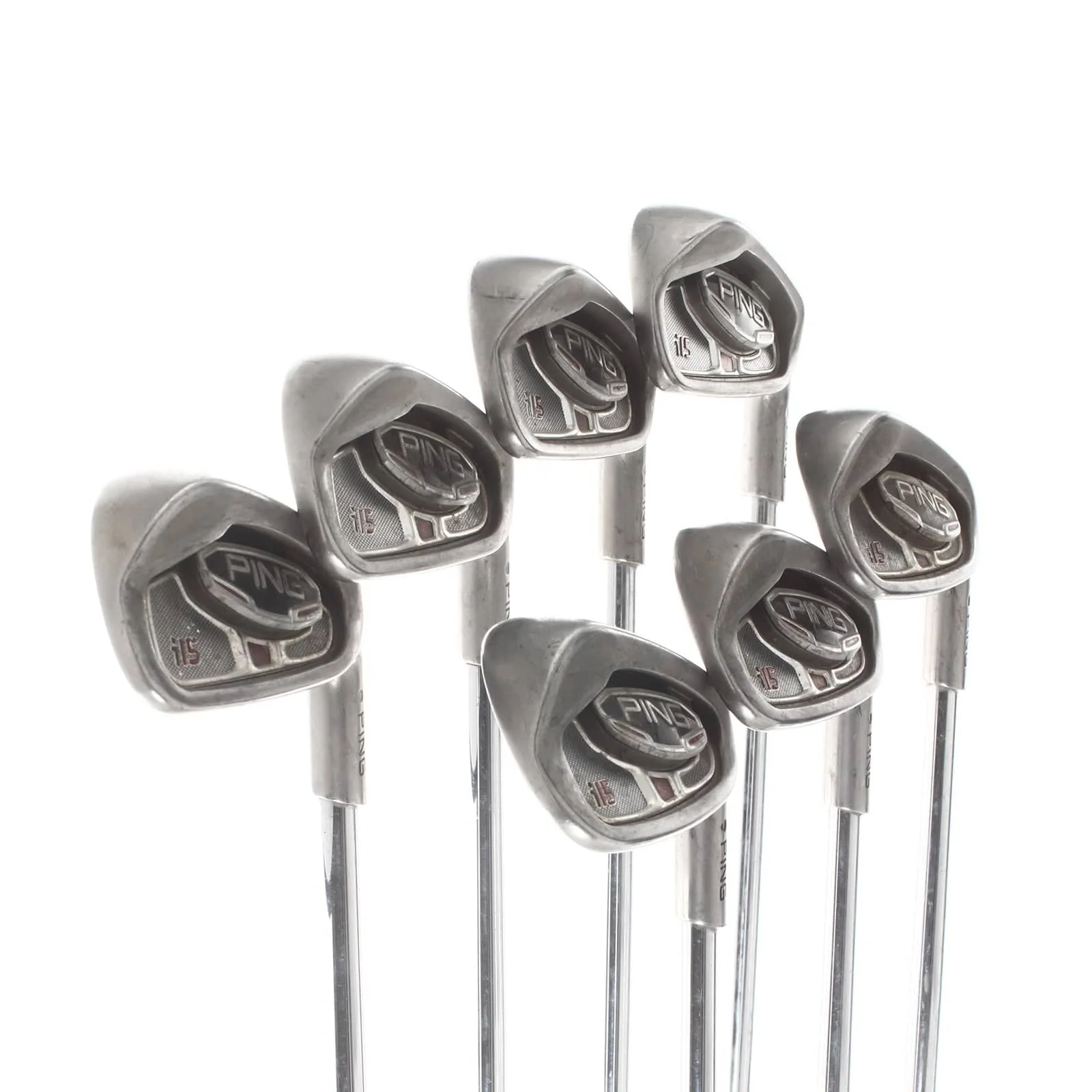 Ping i15 Steel Mens Right Hand Irons 4-PW Black Dot Stiff - AWT - Image 2