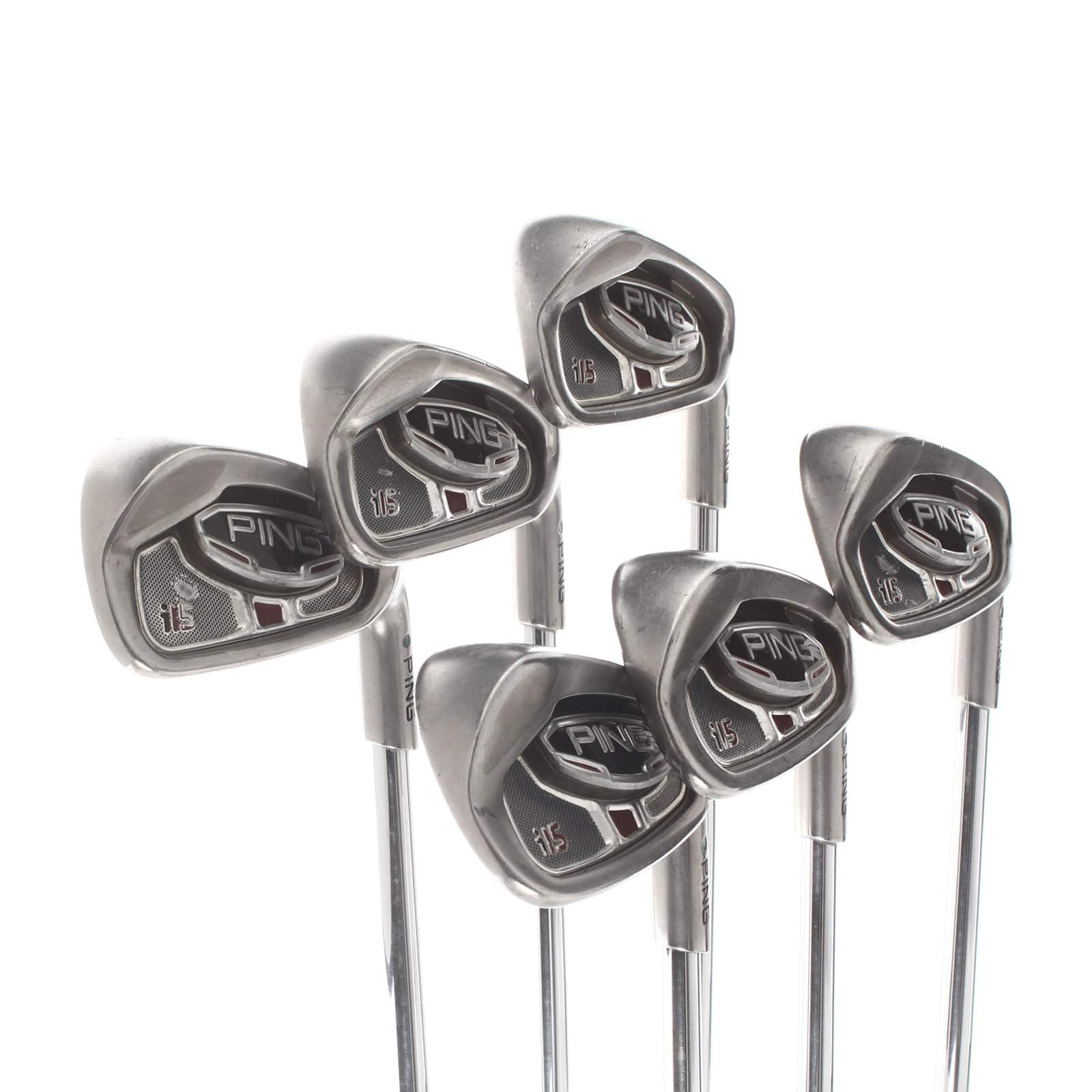 Ping i15 Steel Mens Right Hand Irons 5-PW Green Dot 2.25* Upright Regular - Ping AWT - Image 2