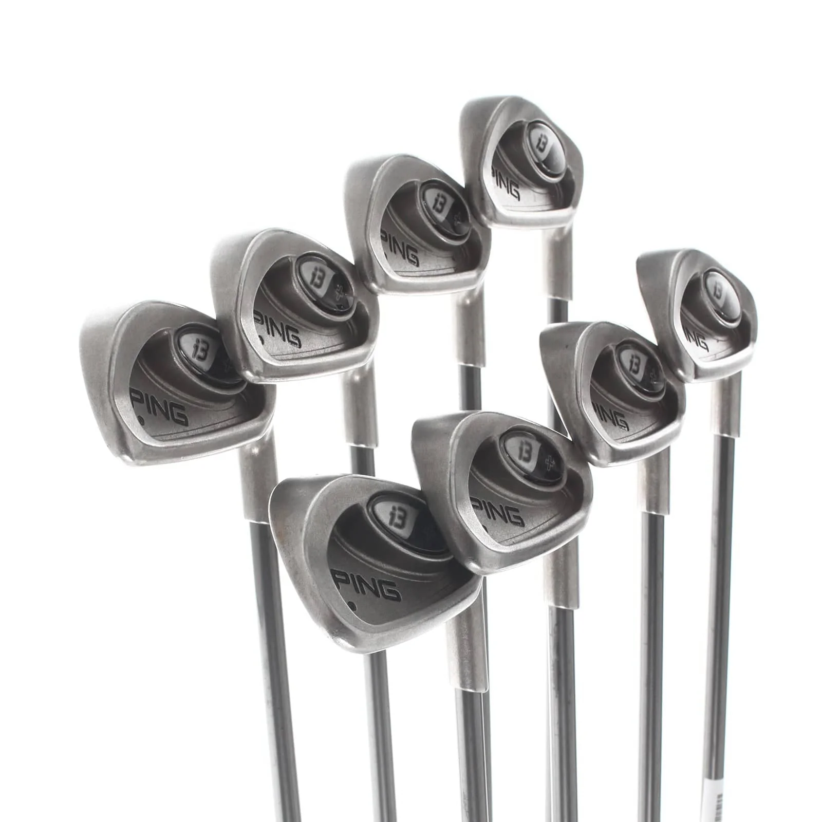 Ping i3+ Graphite Mens Right Hand Irons 3-PW Black Dot Regular - Ping - Image 2