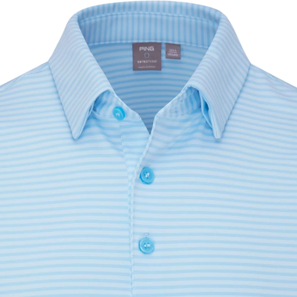 Ping Langford Polo Shirt - Baltic Sea/White - Image 3
