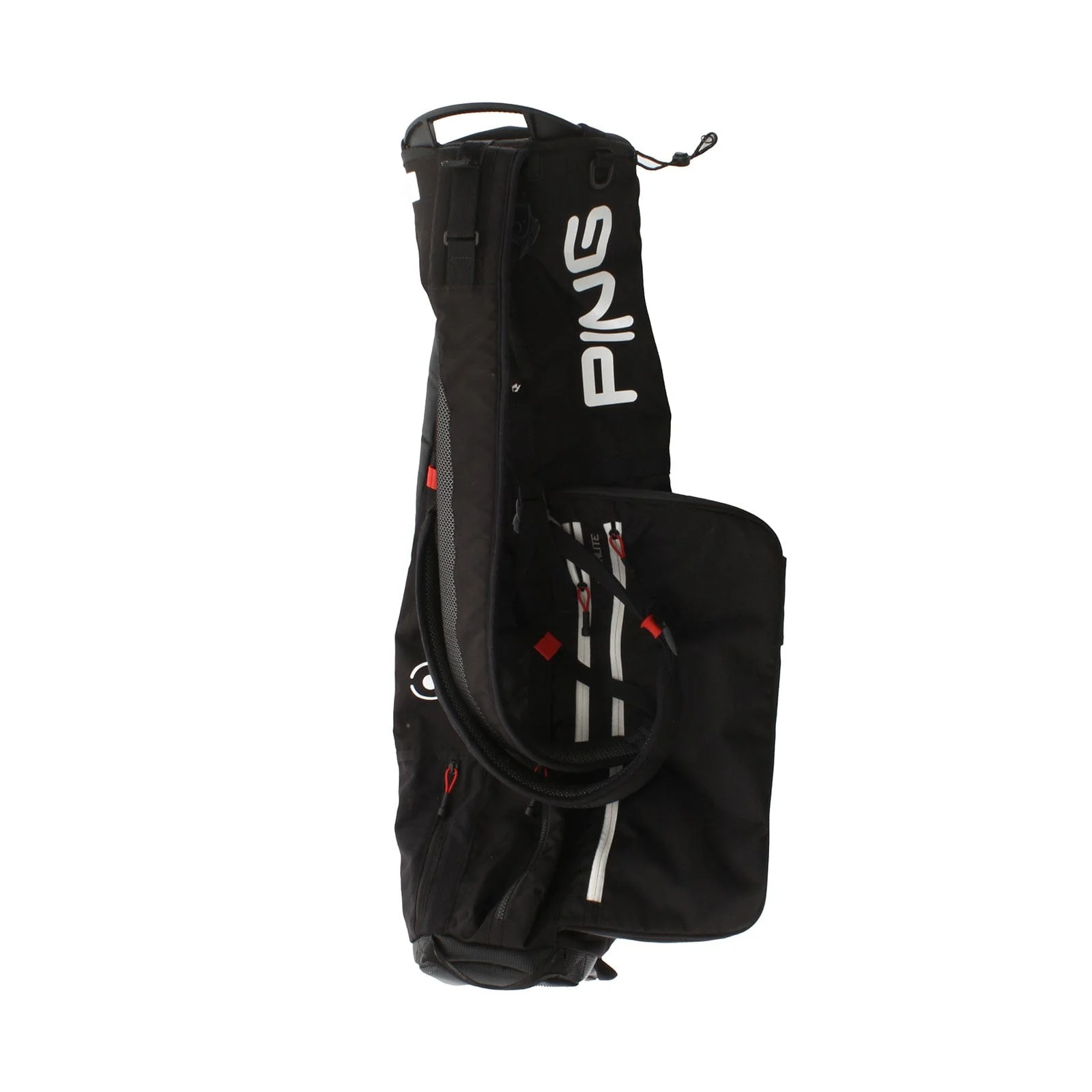 Ping Moonlite Pencil Bag - Black/White/Red - Image 4