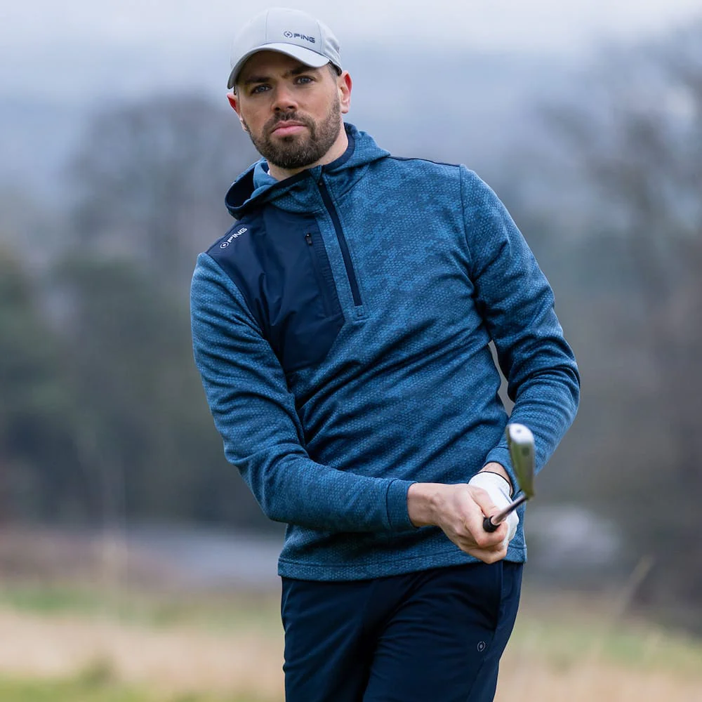 Ping Nexa 1/4 Zip Pullover - Blue Fusion/Navy - Image 4
