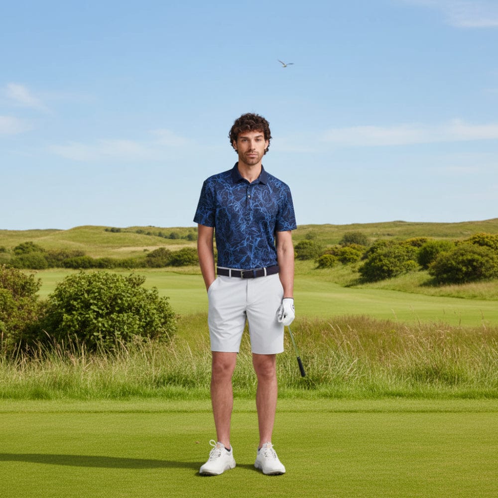 Ping Orlando Polo Shirt - Navy/Bright Cobalt - Image 4