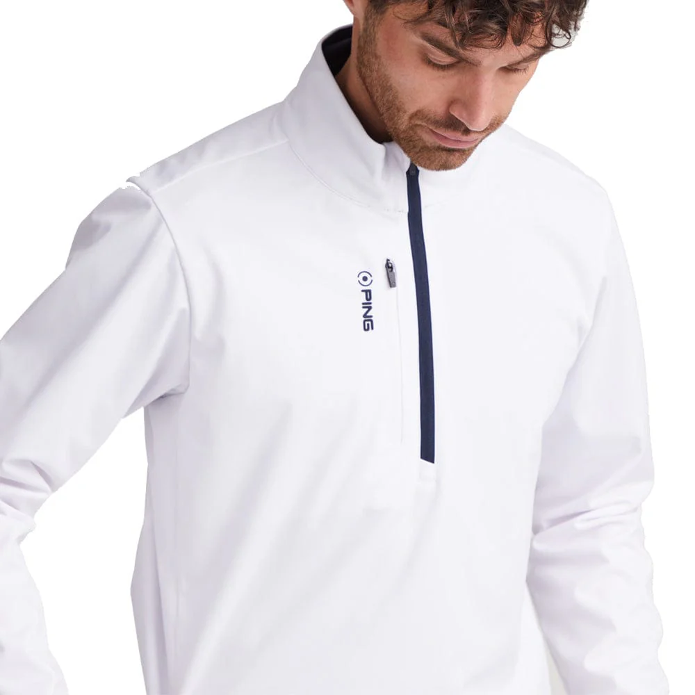 Ping Vigo Windproof 1/2 Zip Top - White - Image 4