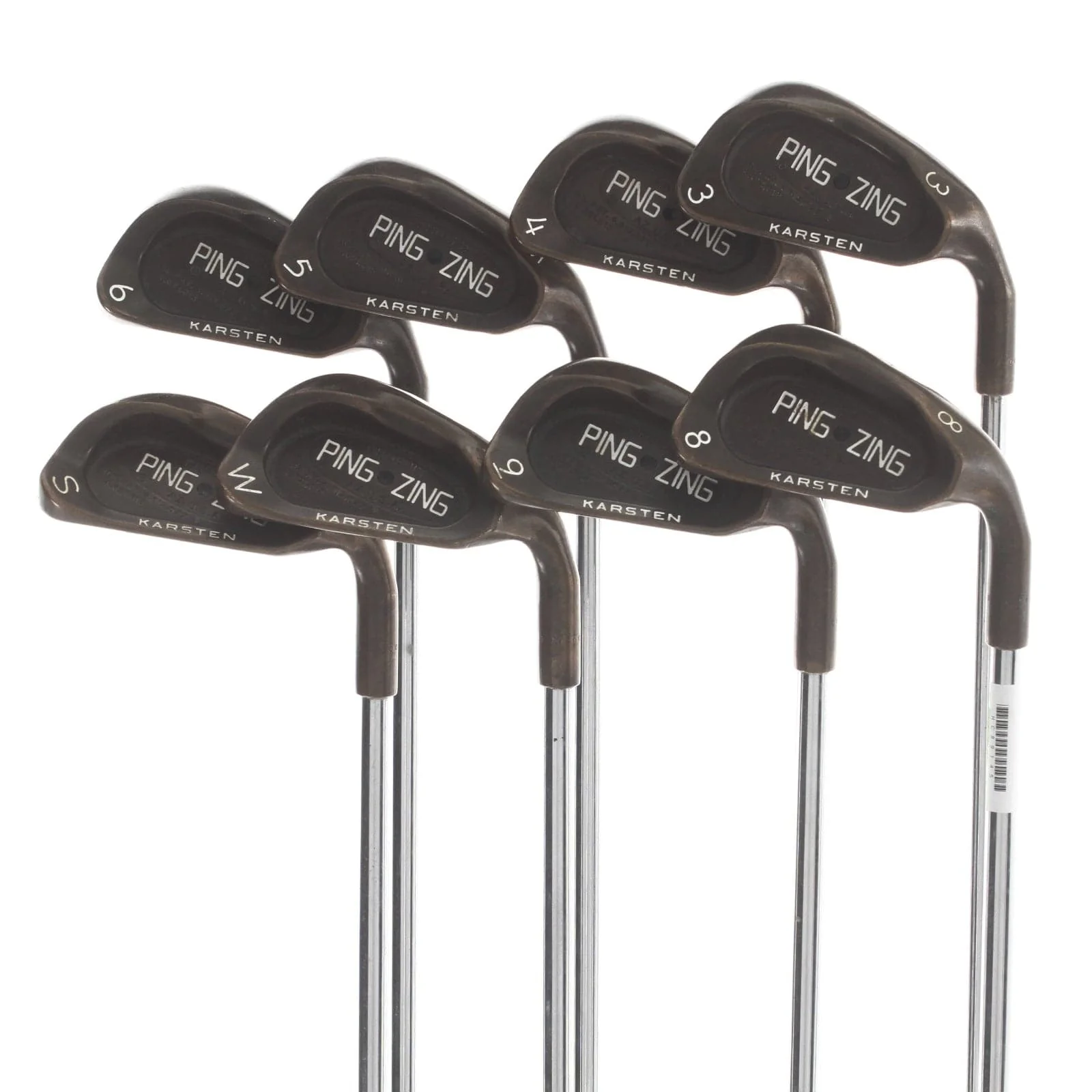 Ping Zing Steel Mens Right Hand Irons 3-SW Black Dot Regular - Ping Karsten