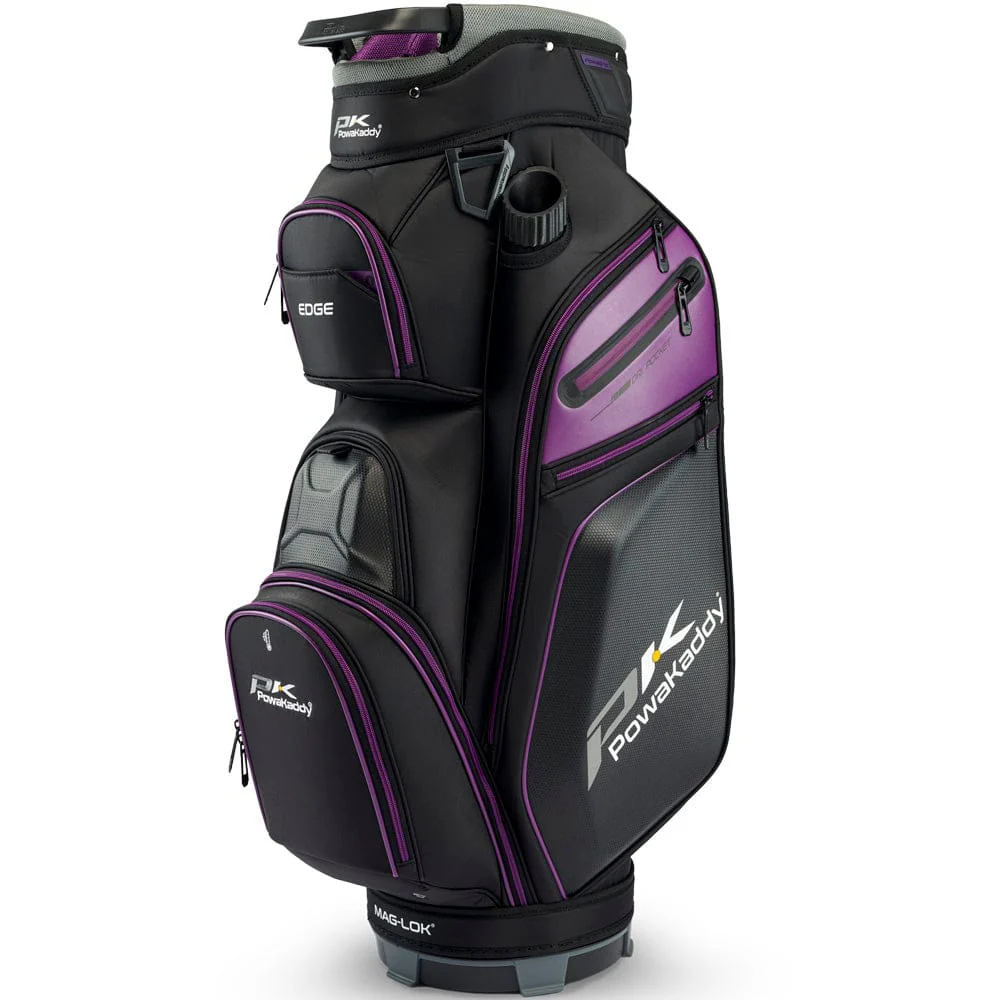 PowaKaddy EDGE Cart Bag - Black/Purple
