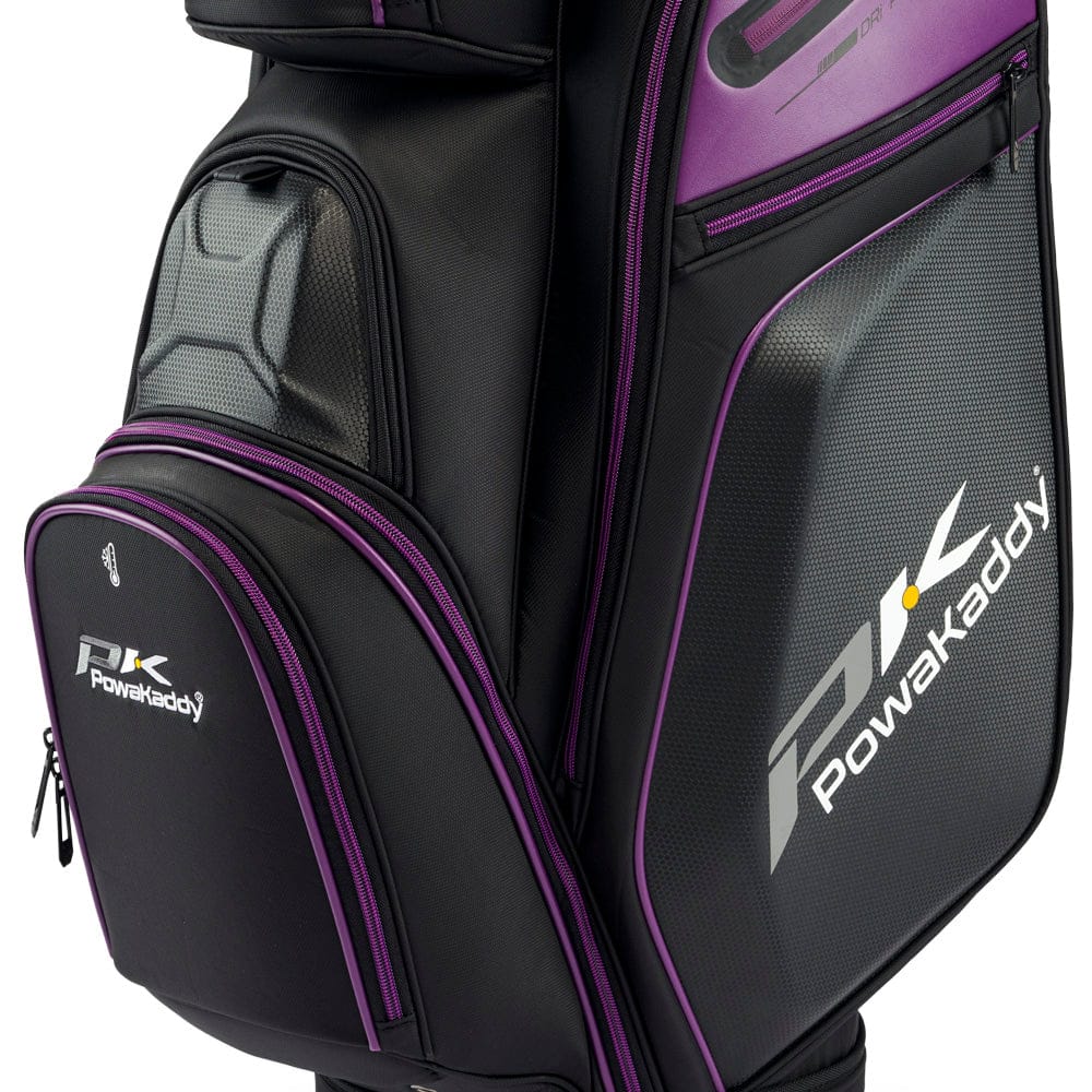 PowaKaddy EDGE Cart Bag - Black/Purple - Image 3