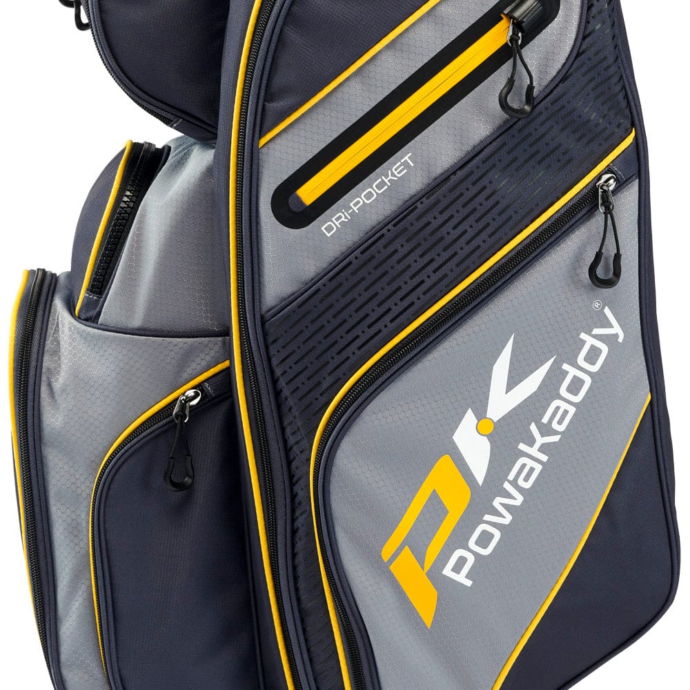 PowaKaddy FLEX Cart Bag - Grey/Yellow - Image 7