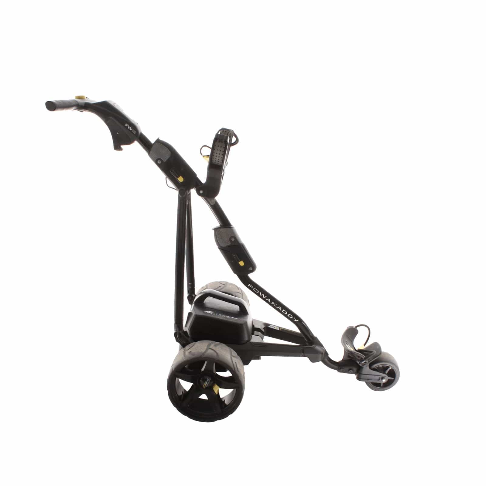 Powakaddy FW5 3-Wheel Electric Trolley 18 Hole Lead Acid - Black - Image 3