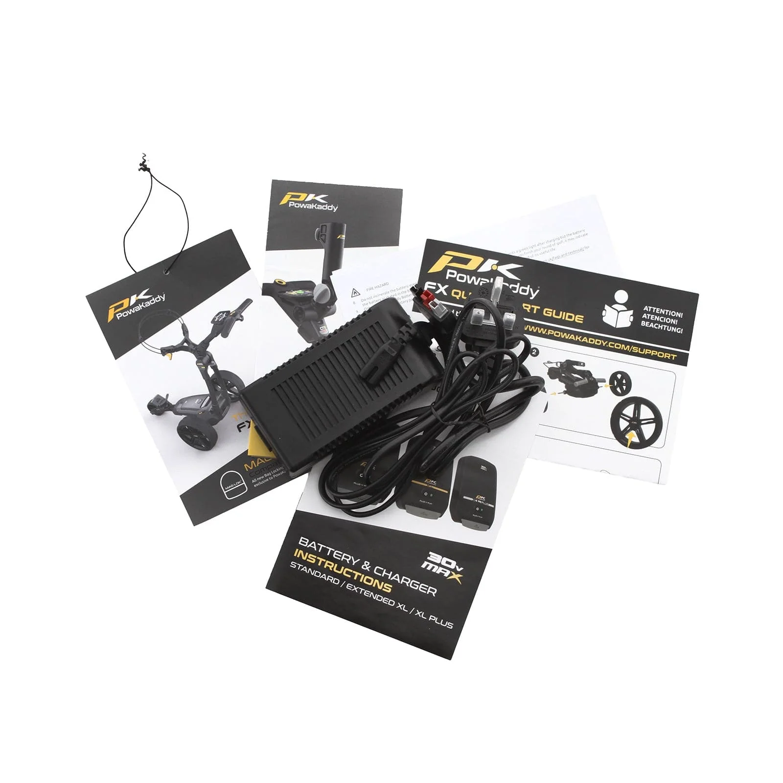 PowaKaddy FX1 3-Wheel Electric Trolley 18 Hole Lithium - Black - Image 6