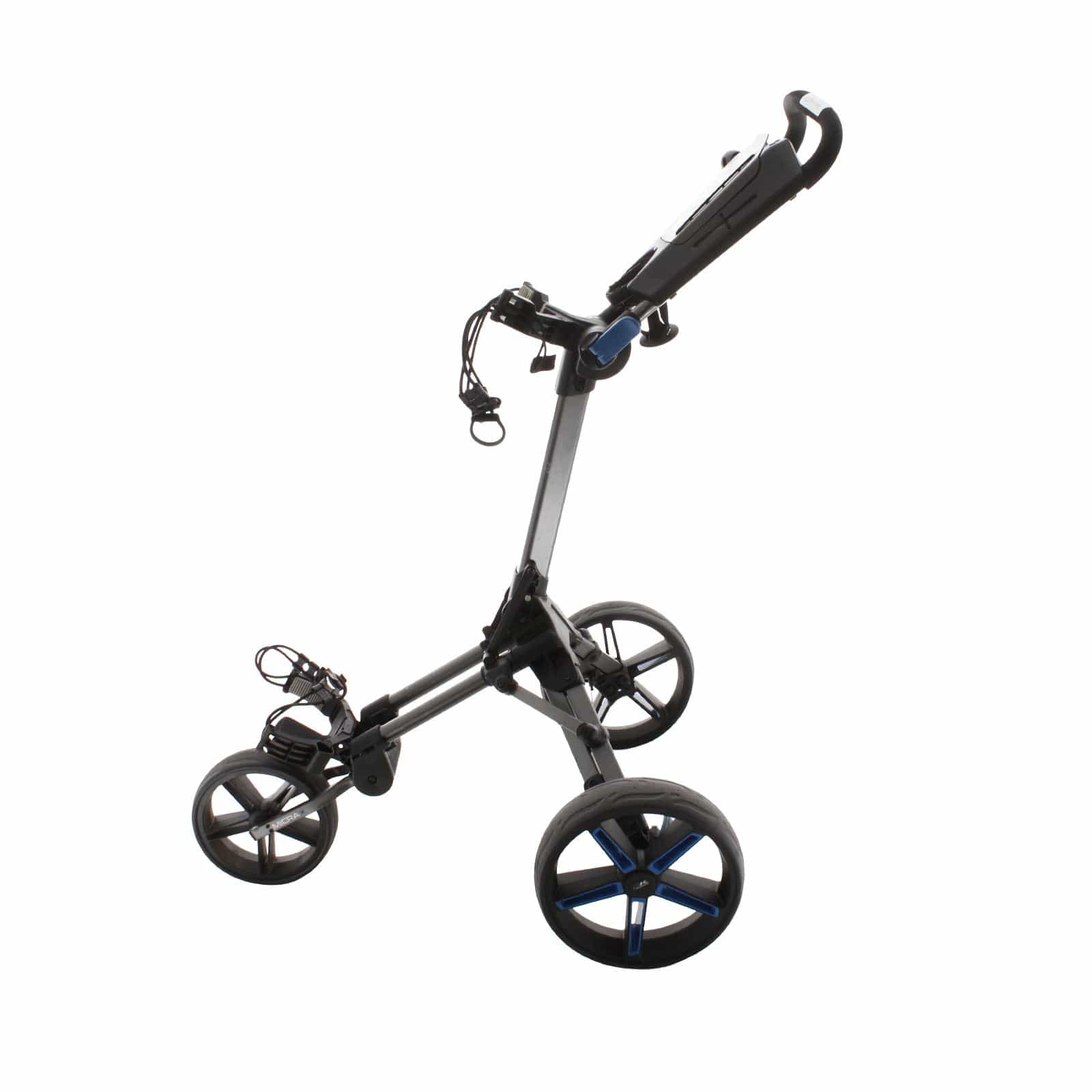 Powakaddy Micra 3-Wheel Push/Pull Trolley - Black/Blue/Grey