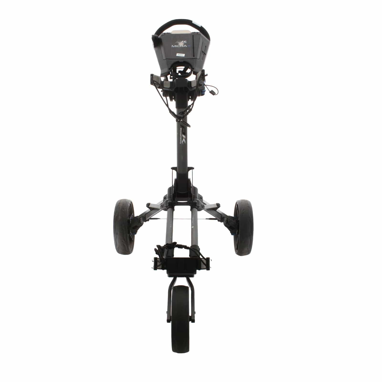 Powakaddy Micra 3-Wheel Push/Pull Trolley - Black/Blue/Grey - Image 2