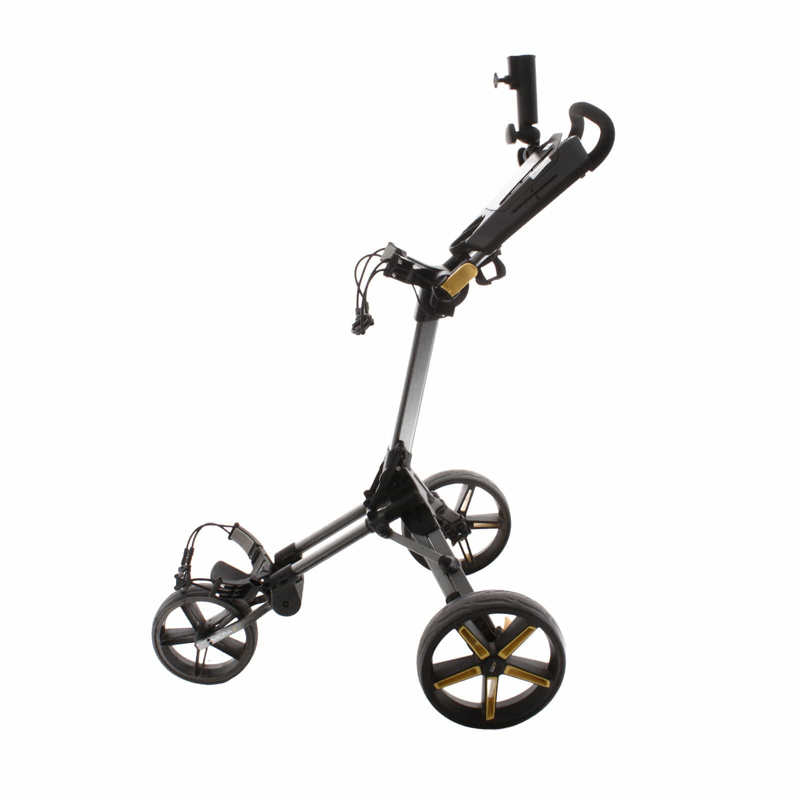 Powakaddy Micra 3-Wheel Push/Pull Trolley - Black