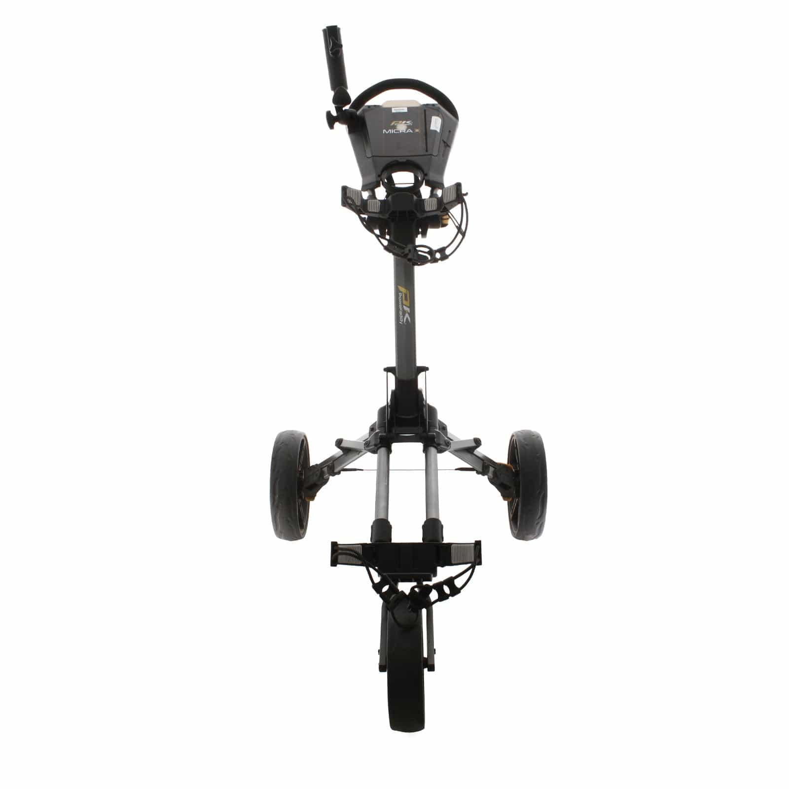 Powakaddy Micra 3-Wheel Push/Pull Trolley - Black - Image 2