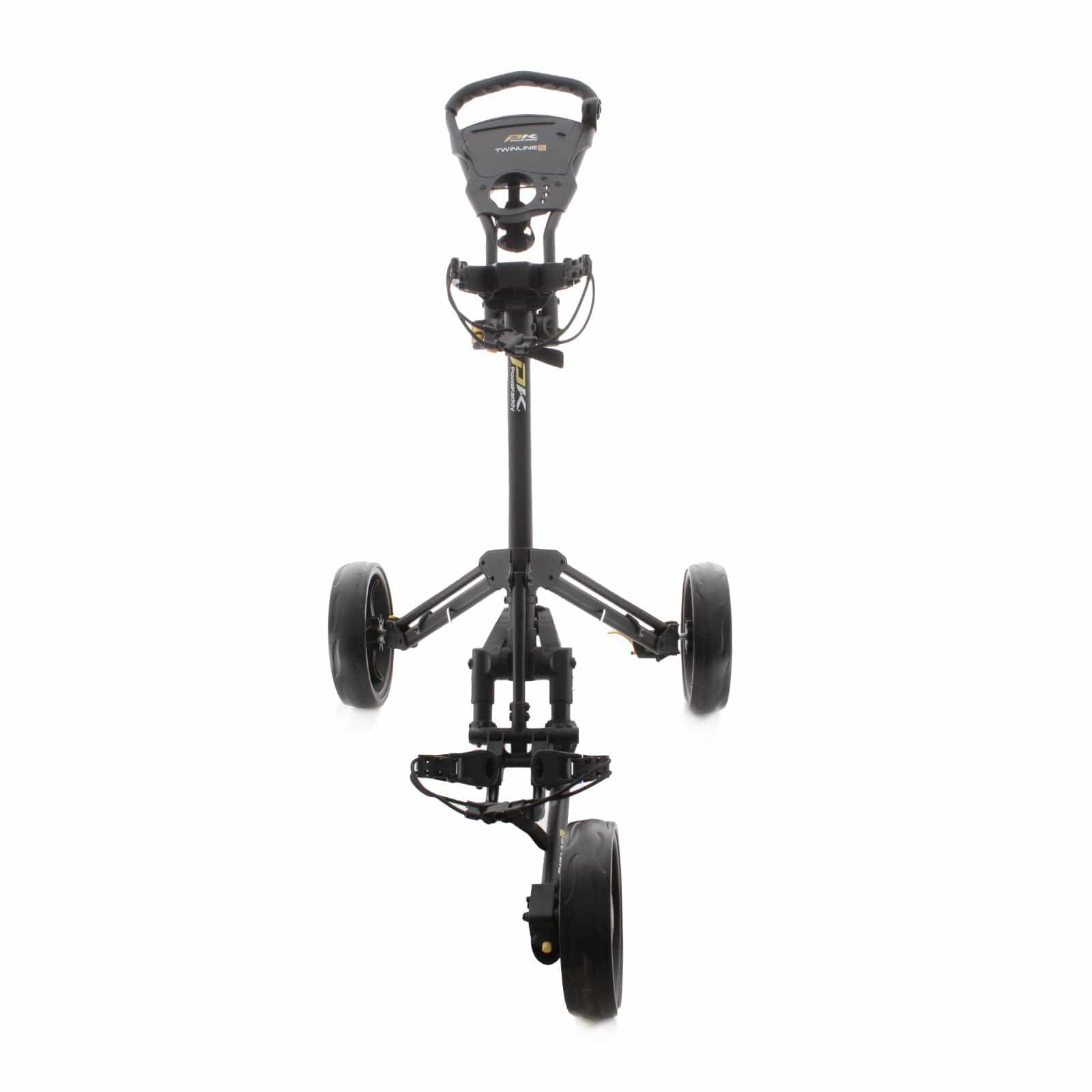 PowaKaddy Twinline 5 3-Wheel Push/Pull Trolley - Black - Image 2